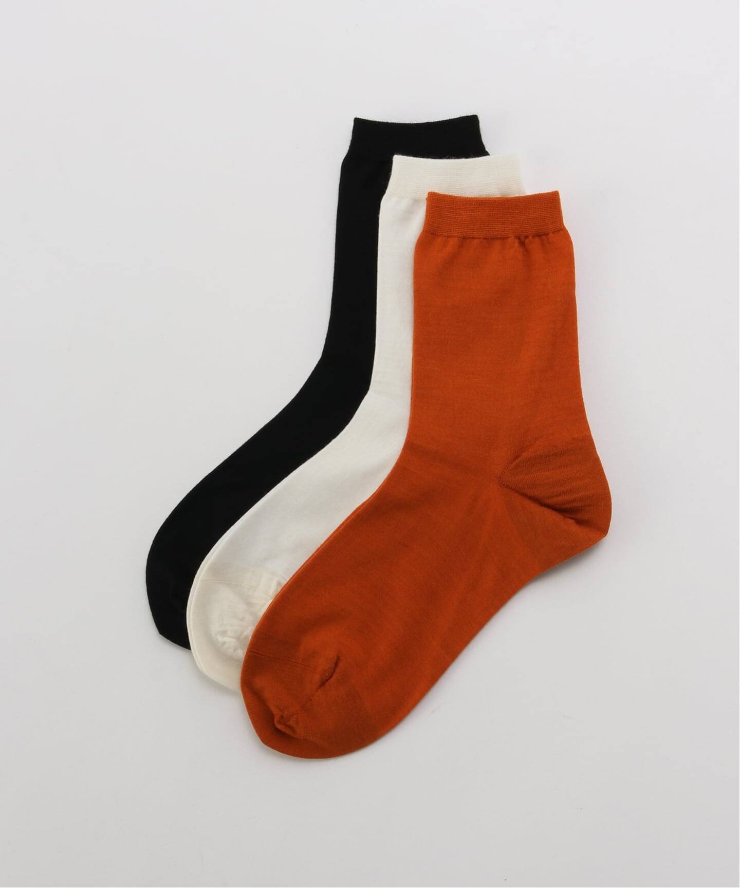 美品✨【babaco】ババコ ロク ビューティー&ユース カシミヤ 定価6.4万 babaco/ババコ 3 pairs of color ソックス(3枚1セット) BA02-BN3C