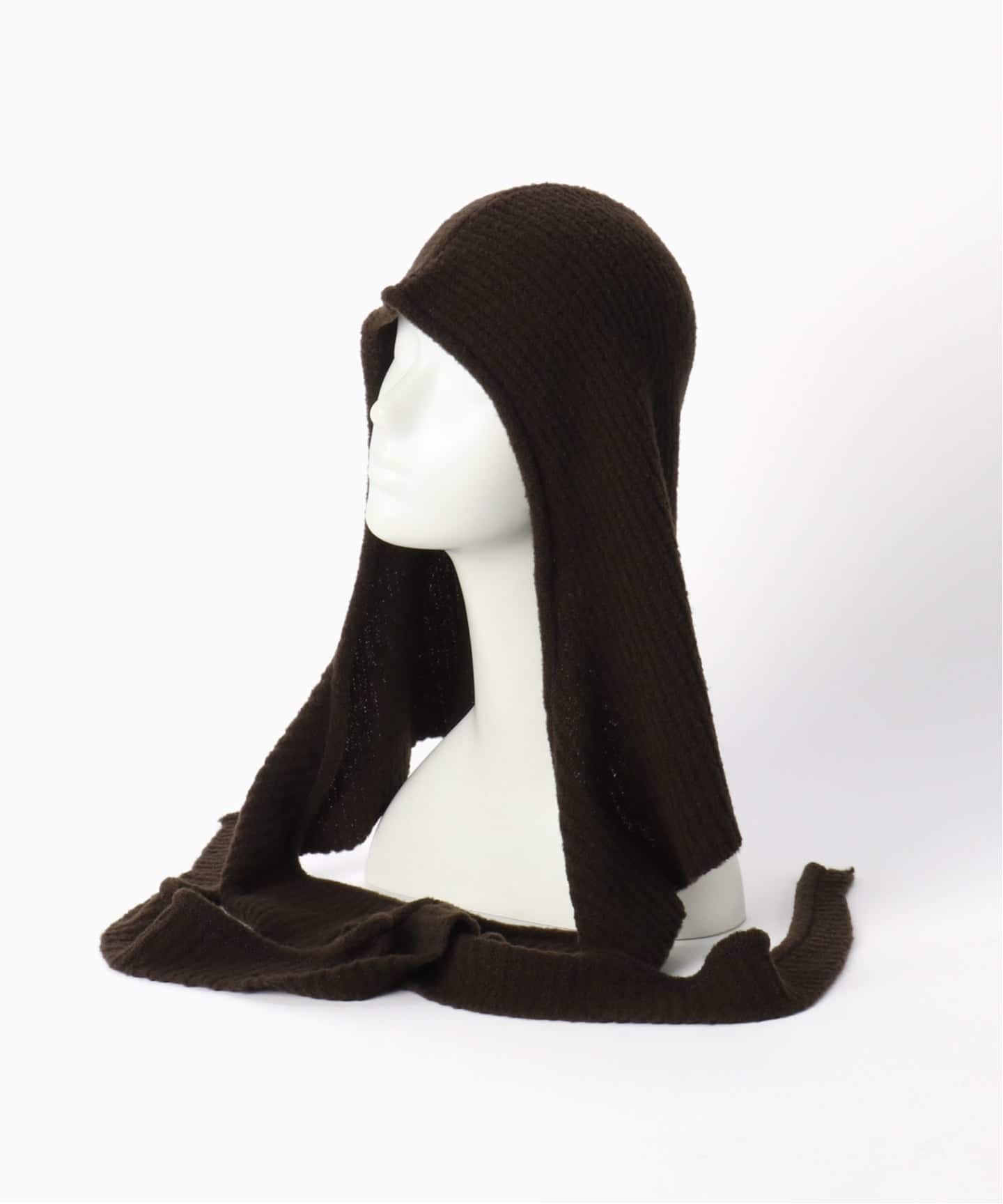 KIJIMA TAKAYUKI /キジマ タカユキ】BOUCLE KNIT HOODED SCARF（ニット
