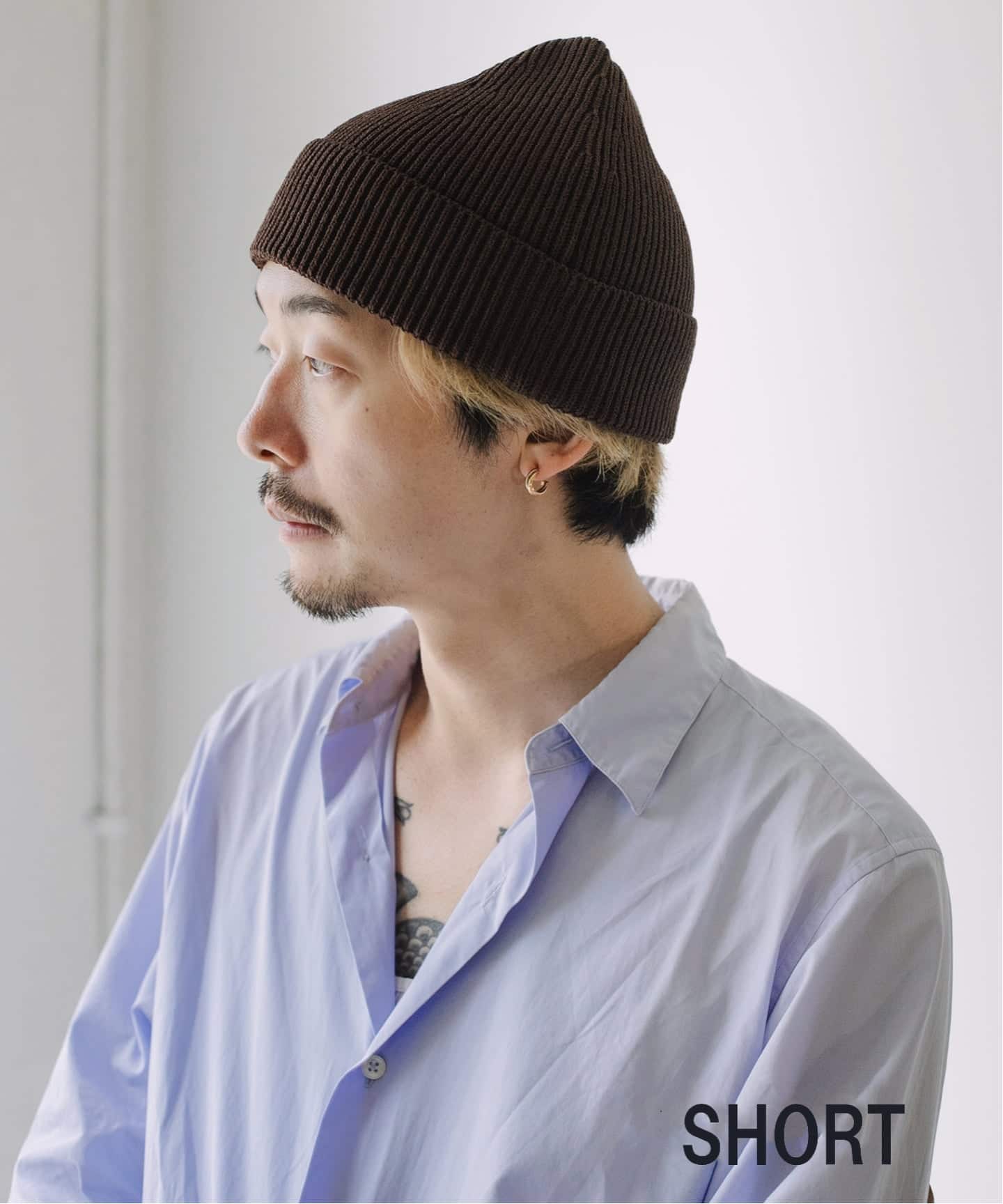 (6/1まで専用)LE BASEBALLCAP レショップ LE / エルイー】 KNIT CAP SHORT（ニットキャップ・ビーニー