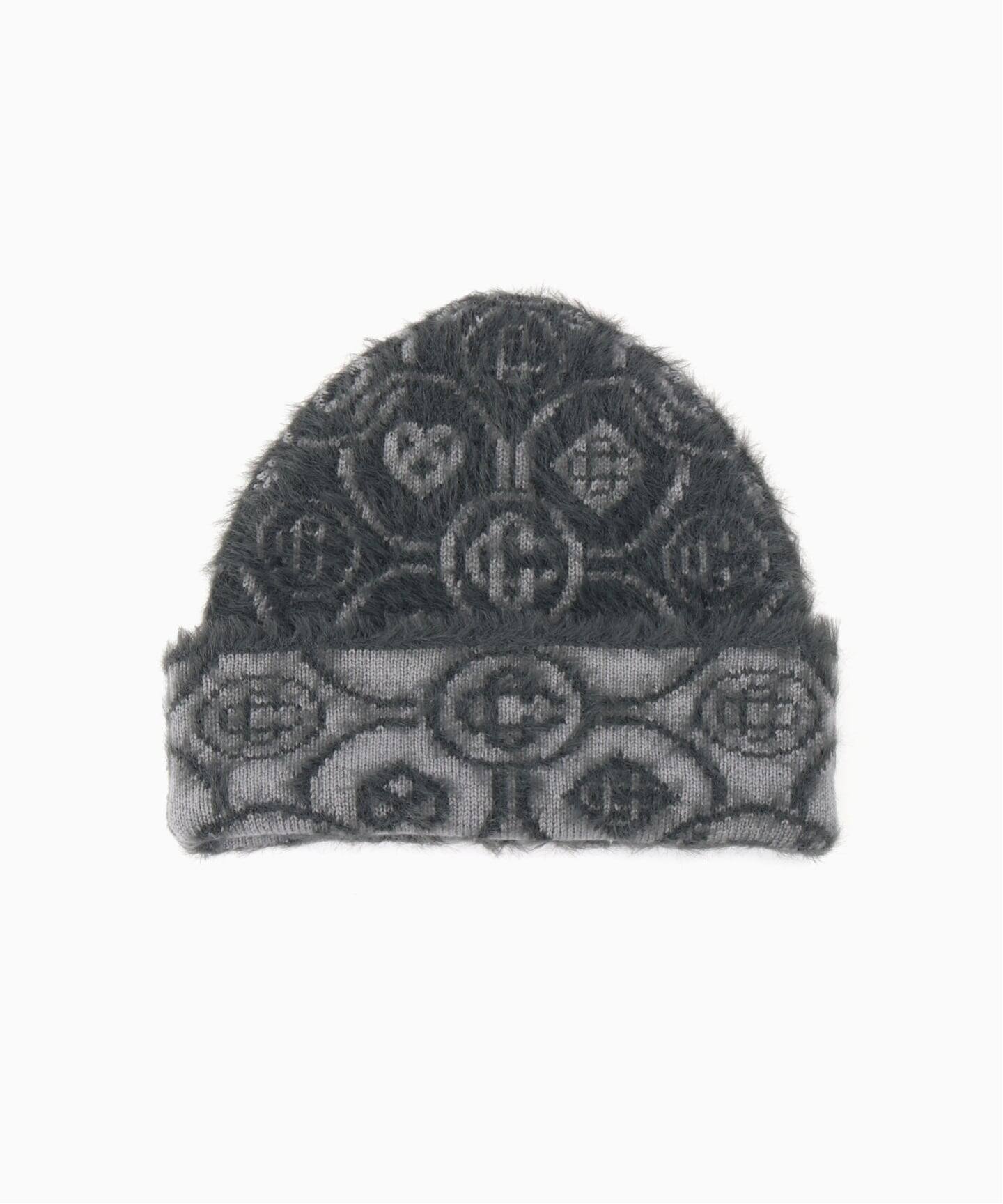 CASABLANCA FLUFFY MONOGRAM BEANIE（ニットキャップ・ビーニー