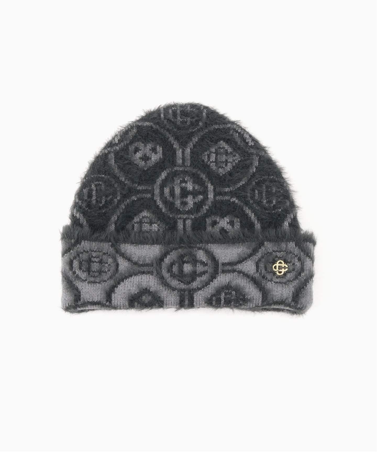 Casablanca モヘヤビーニー CASABLANCA FLUFFY MONOGRAM BEANIE（ニットキャップ・ビーニー