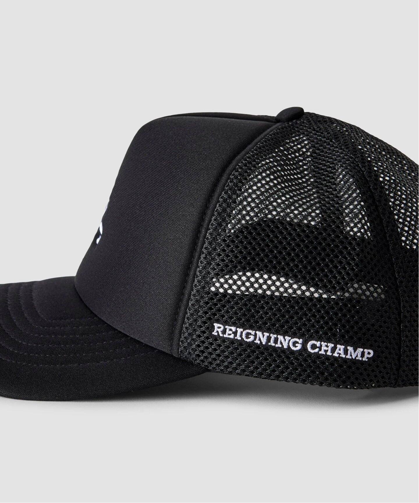 【Reigning Champ】ハーフメッシュ・トラッカーキャップ MONOGRAM TRUCKER CAP（キャップ）｜REIGNING CHAMP（レイニング