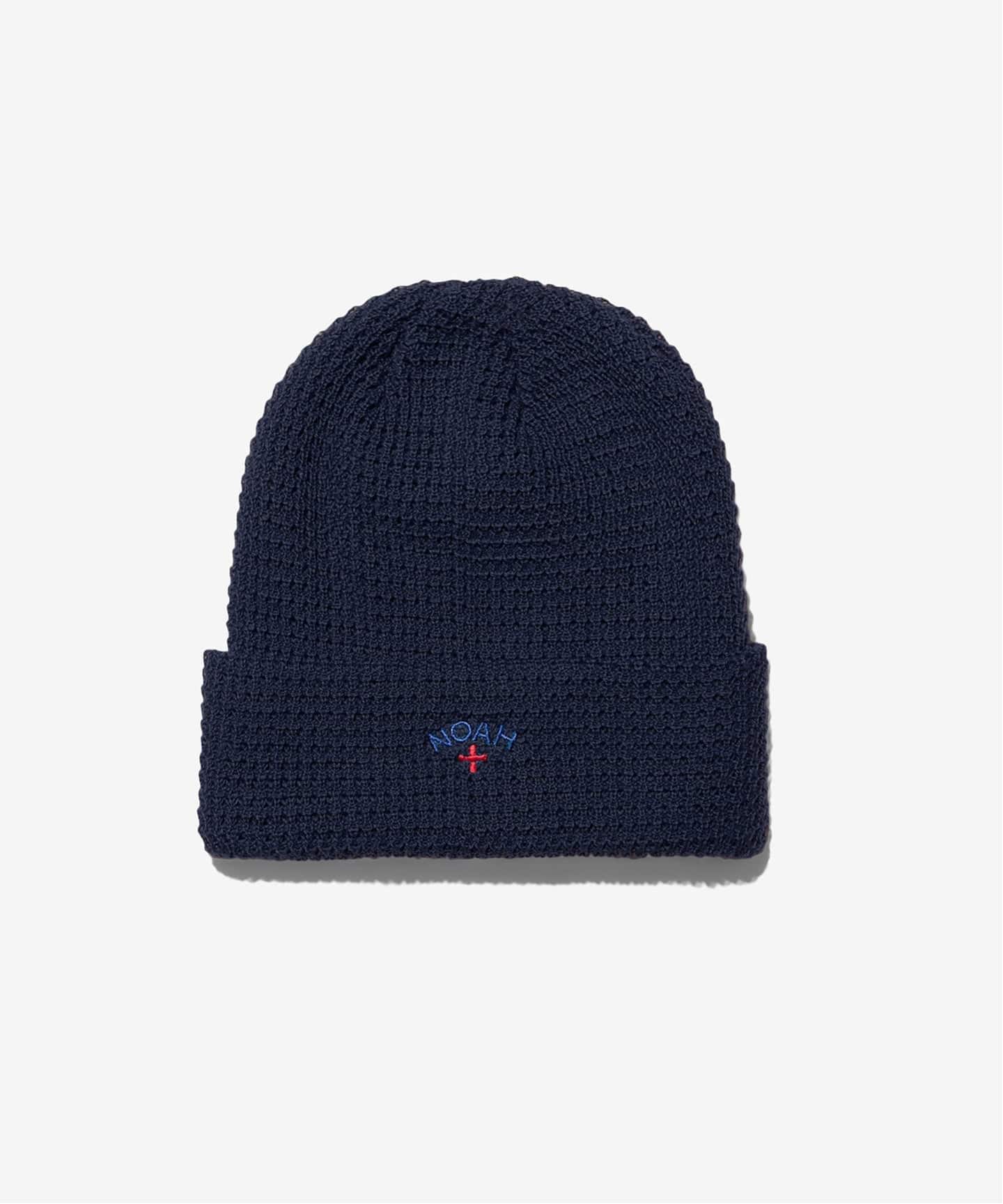 NOAH ネイビー ビーニー Waffle Beanie（ニットキャップ・ビーニー）｜NOAH（ノア）の