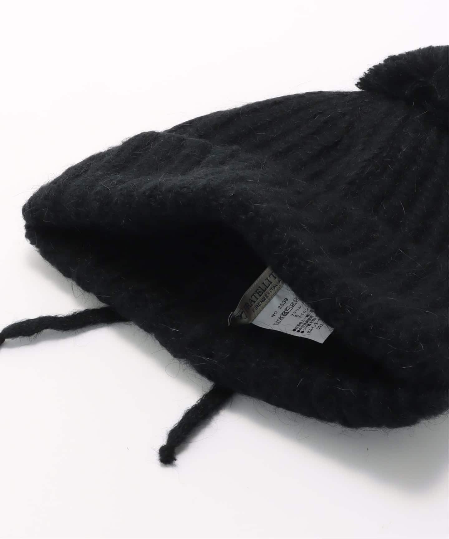 FRATELLI TALLI/フラテリータリー MOHAIR KID POMPOM CAP（ニット