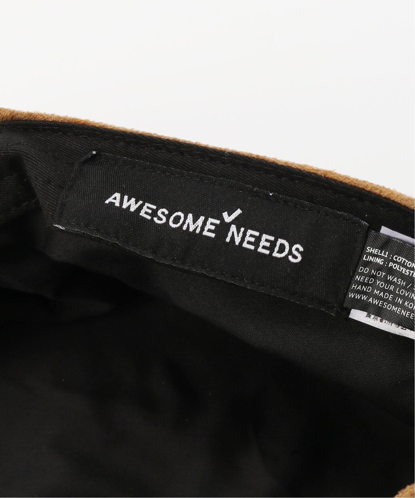 awesome needs風　ハンチング　韓国　ブラック AWESOME NEEDS]CLASSIC HUNTING CAP (ハンチング・キャスケット