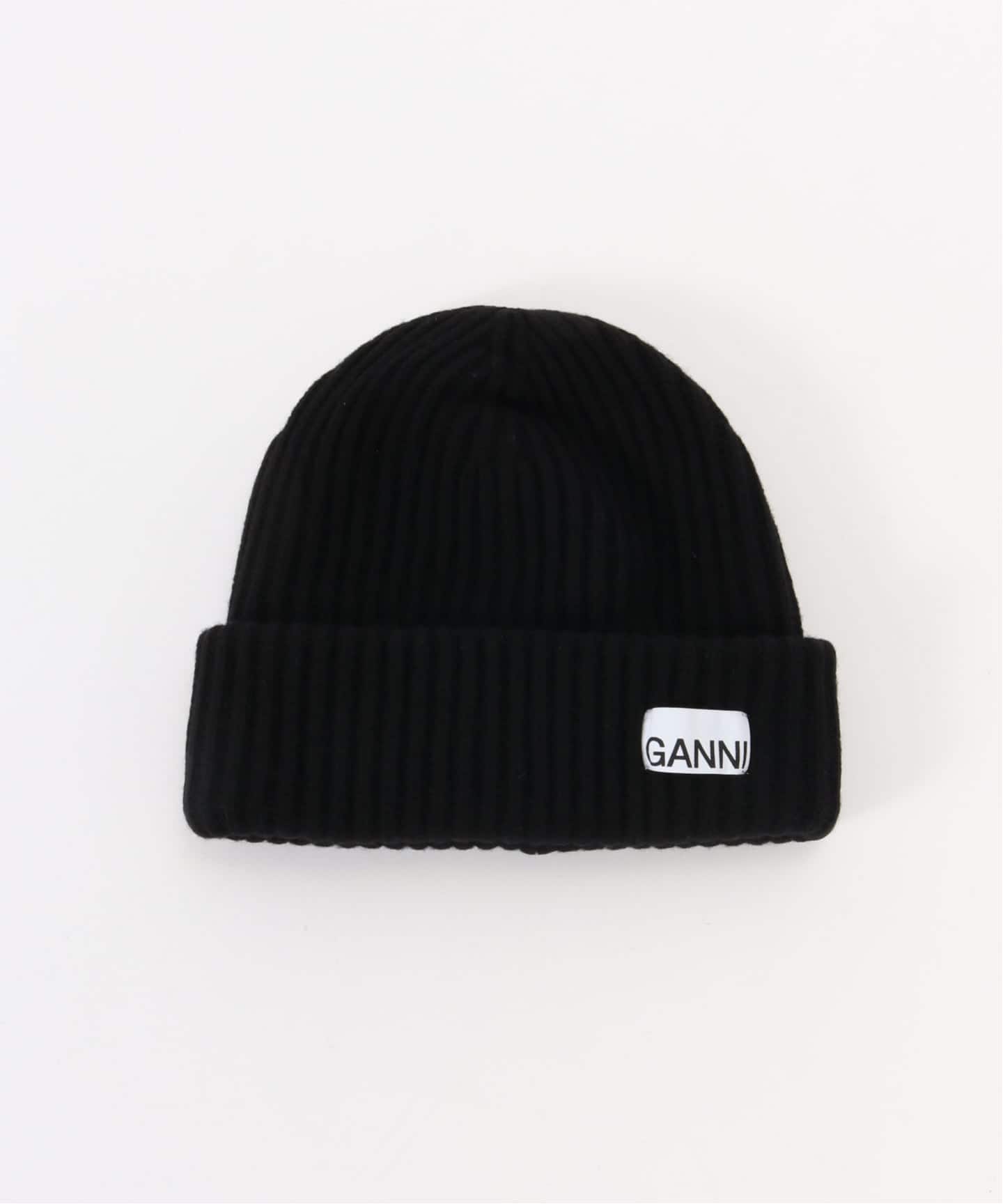 GANNI/ガニー Structured Rib Beanie（ニットキャップ・ビーニー）｜U