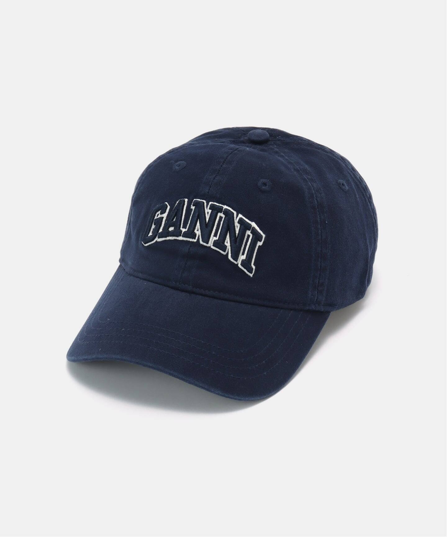 GANNI/ガニー Washed Cotton Canvas Cap Emb（キャップ）｜UBY Spick