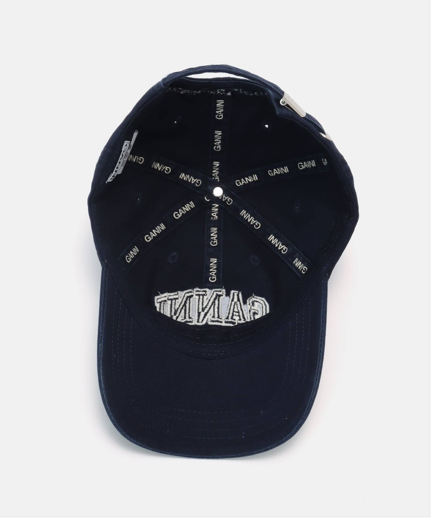 予約》GANNI/ガニー Washed Cotton Canvas Cap Emb（キャップ