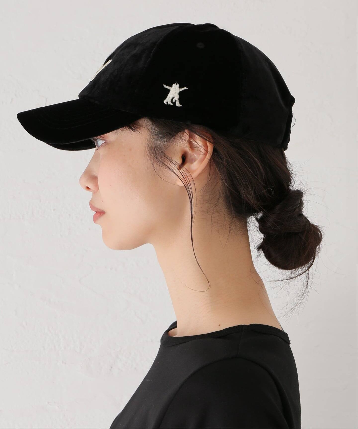 OPEN YY/オープンワイワイ YY VELVET BALL CAP（キャップ）｜U
