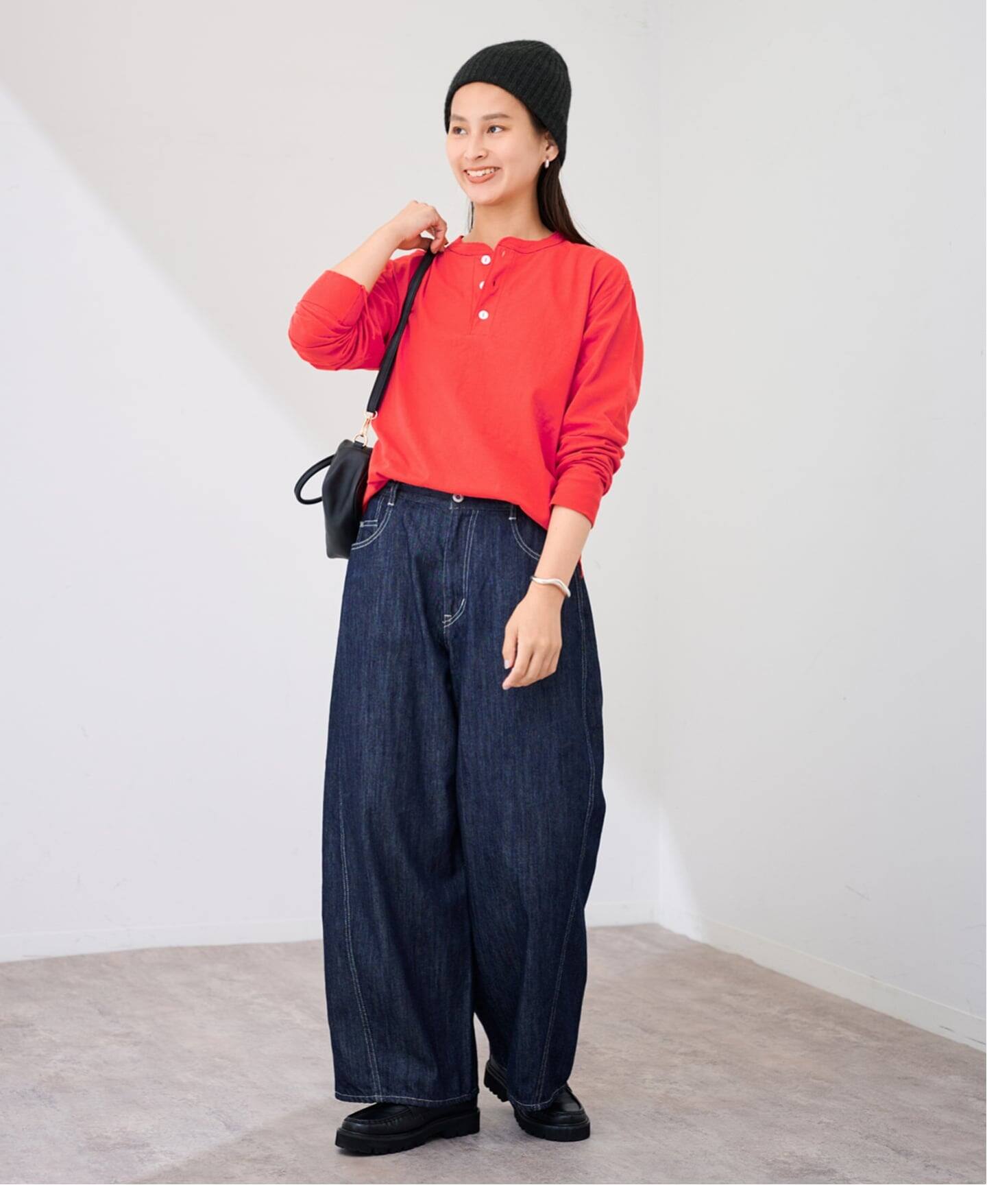 帽子 ASAUCE MELER ASAUCE MELER/アソースメレ ミドルゲージカシミヤリブワッチ（ニット