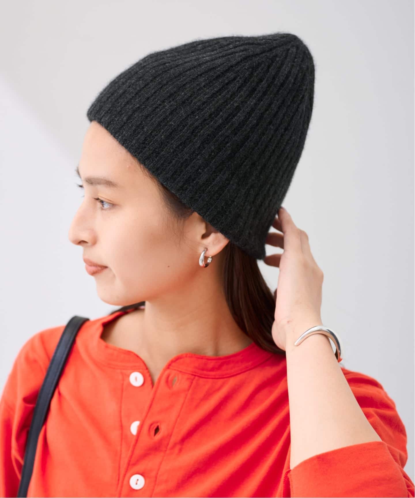 ASAUCE MELER/アソースメレ ミドルゲージカシミヤリブワッチ（ニット