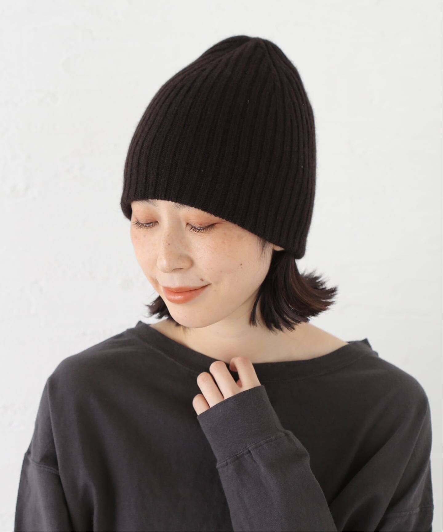 ASAUCE MELER/アソースメレ ミドルゲージカシミヤリブワッチ（ニット