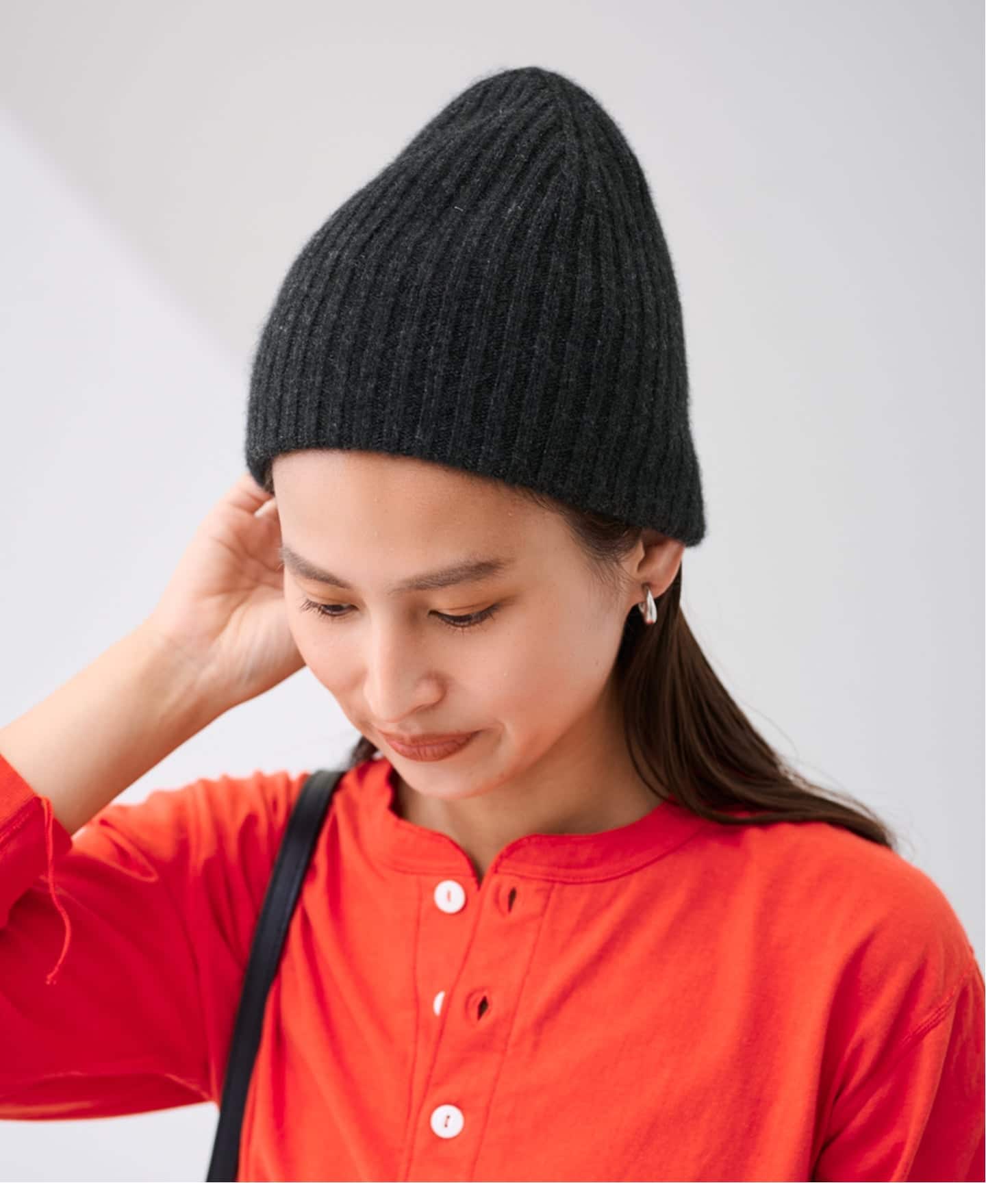 Plage【ASAUCE MELER/アソースメレ】KNIT キャップ ASAUCE MELER/アソースメレ ミドルゲージカシミヤリブワッチ