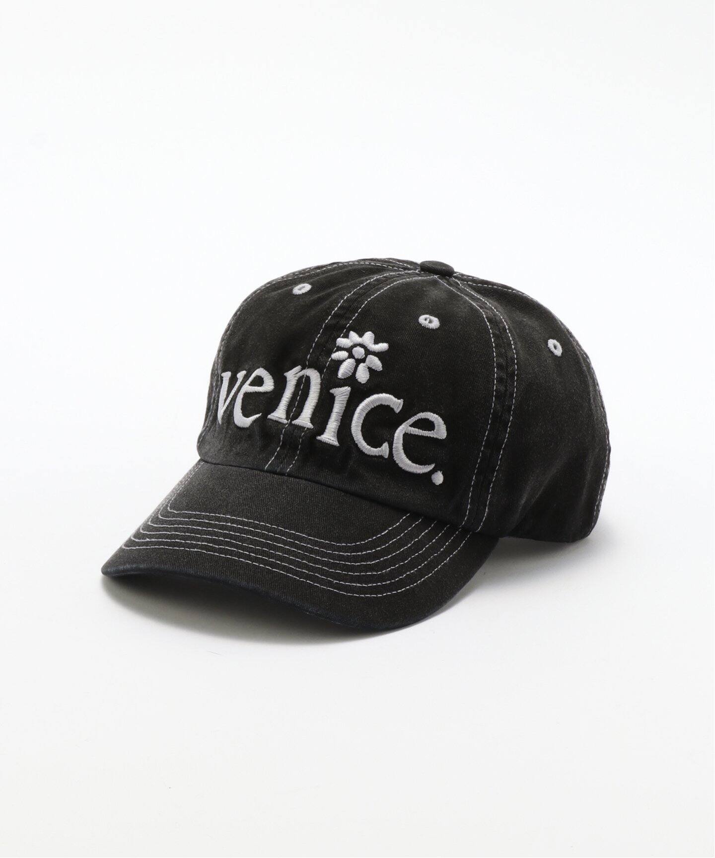 ERL / イーアールエル UNISEX VENICE EMBROIDERED CAP WOVEN（キャップ 
