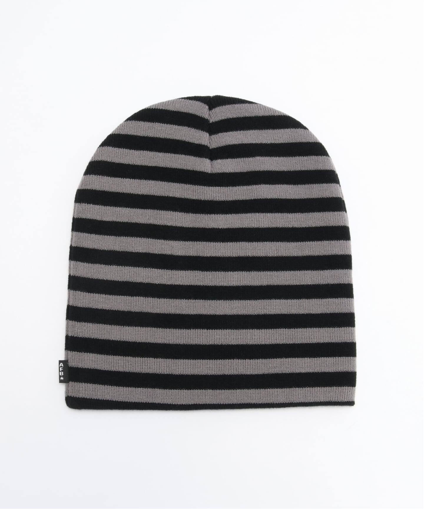 AFB / エーエフビー BORDER LONG BEANIE（ニットキャップ・ビーニー