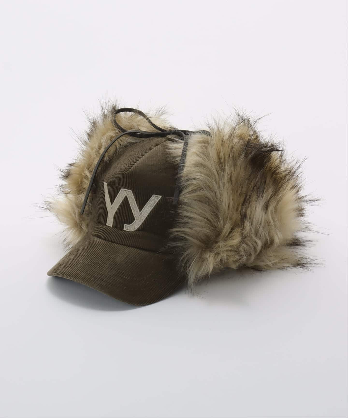 帽子 Open YY Faux Fur Corduroy Earflap Cap OPEN YY キャップ FAUX FUR CORDUROY EARFLAP CAP｜MIRISE