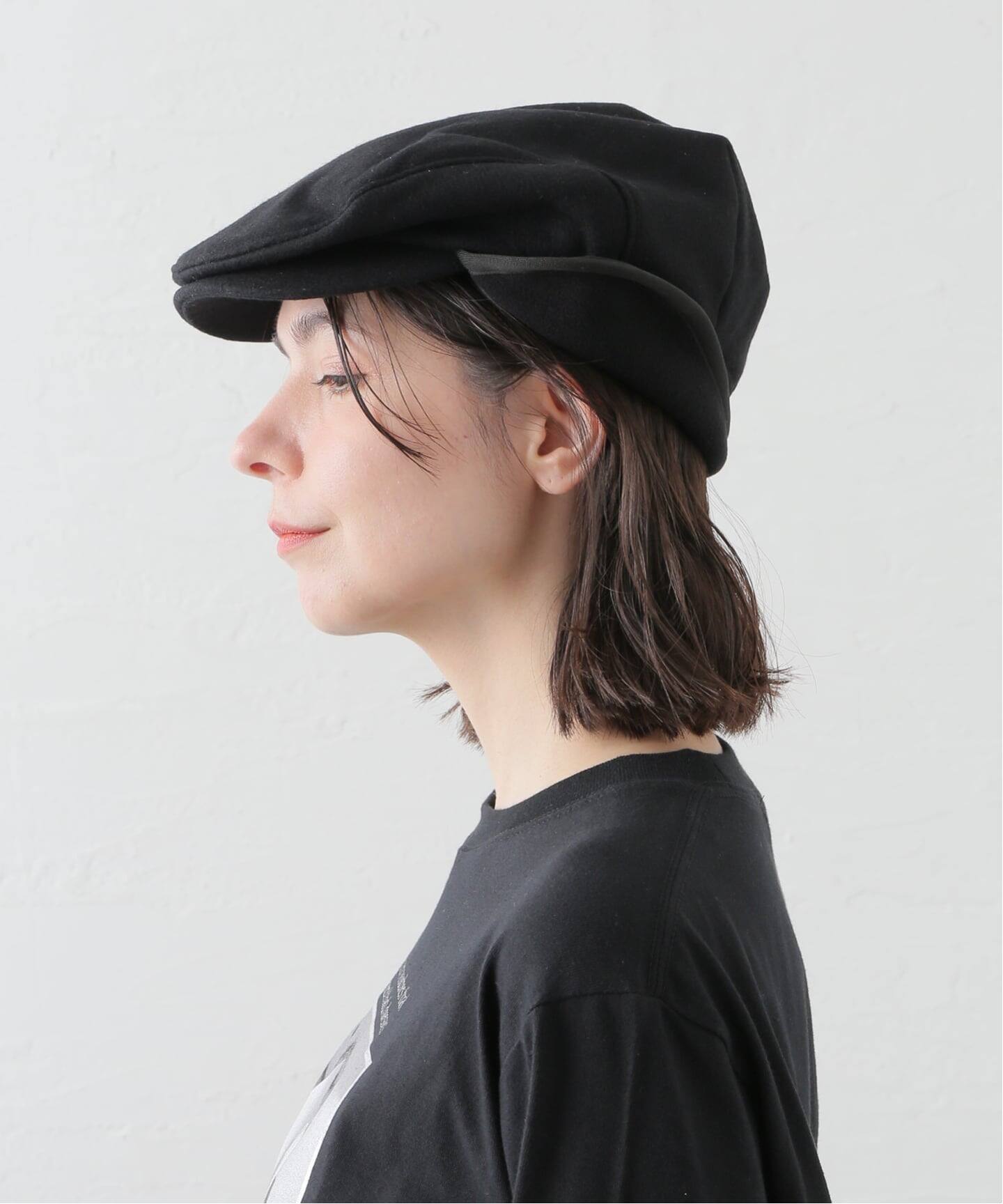 帽子 OPEN YY BICYCLE FOLDABLE EAR FLAPS OPEN YY] BICYCLE FOLDABLE EAR FLAPS - BLACK - VISUAL AID