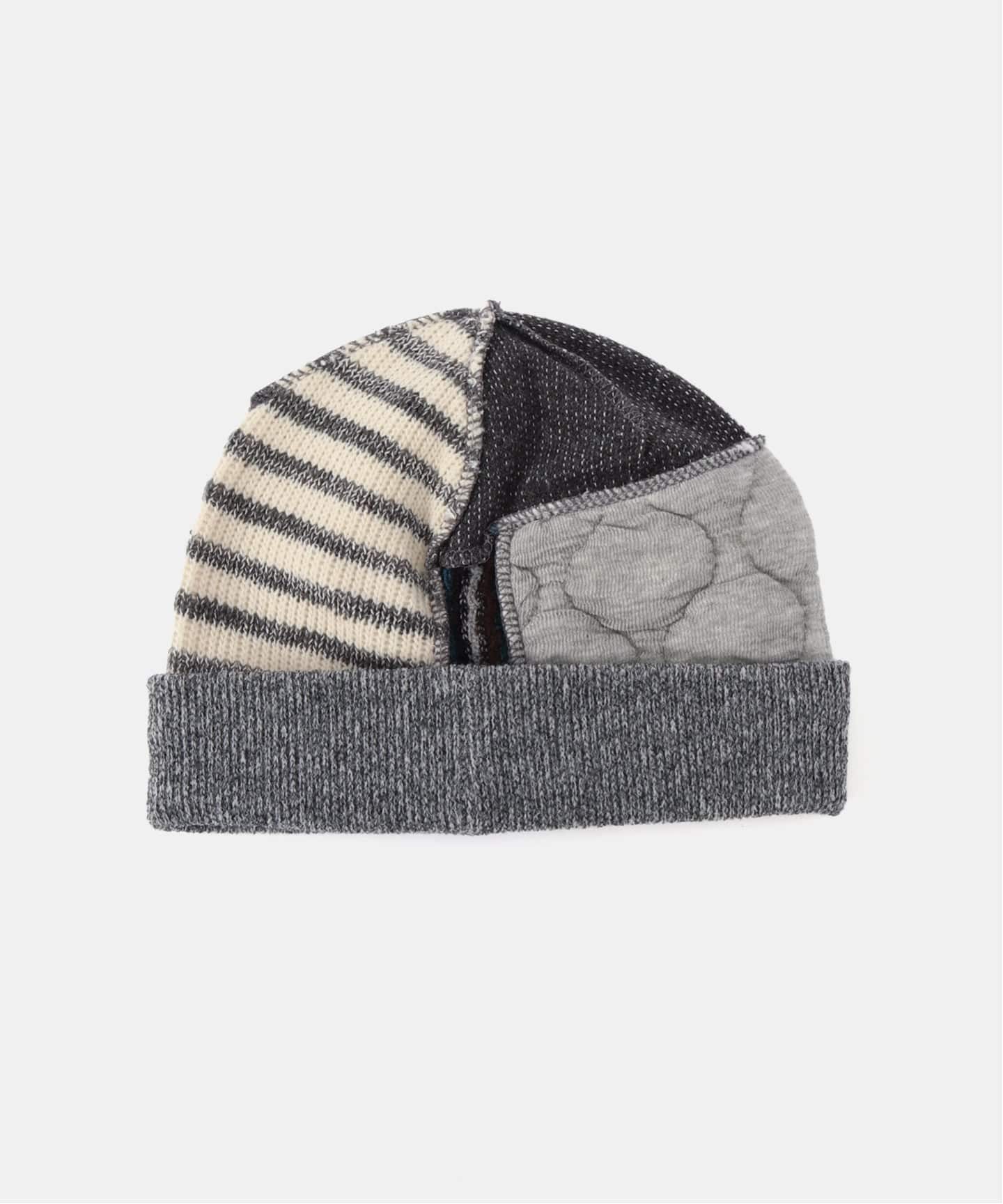 COYSEIO PATCHWORK BEANIE グレー Geek Office / ギークオフィス】COYSEIO / PATCHWORK BEANIE（ニット