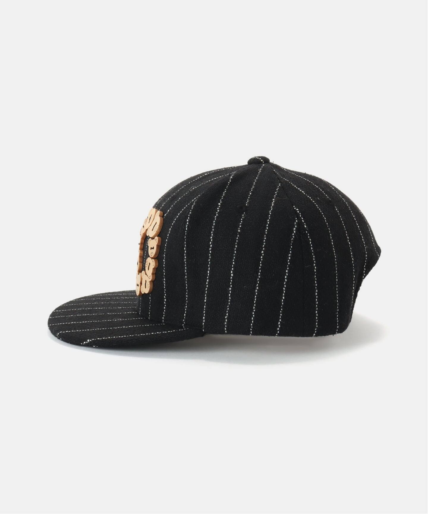 MOMENTEL / モーメンタル K.O. Bear button striped cap（キャップ