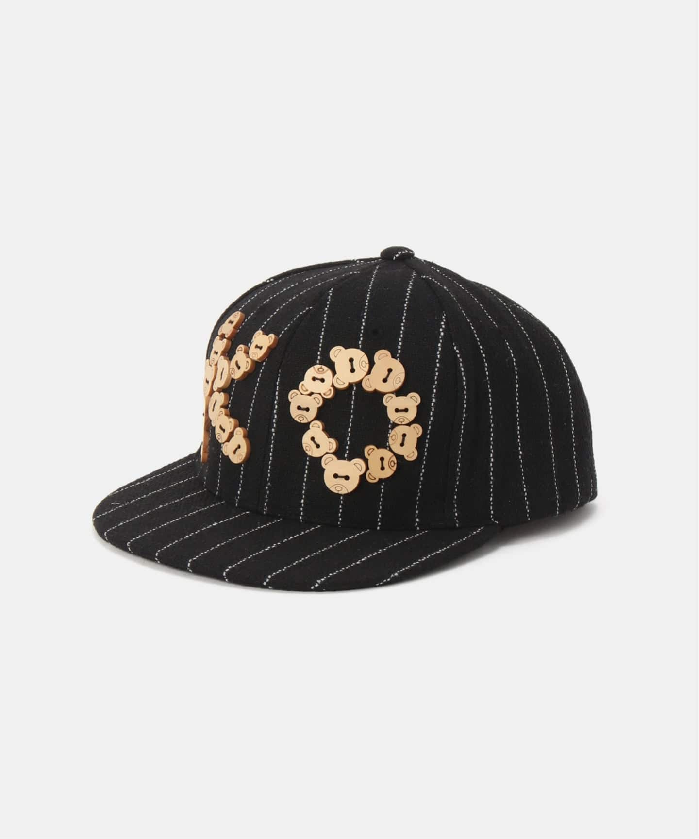 MOMENTEL / モーメンタル K.O. Bear button striped cap（キャップ