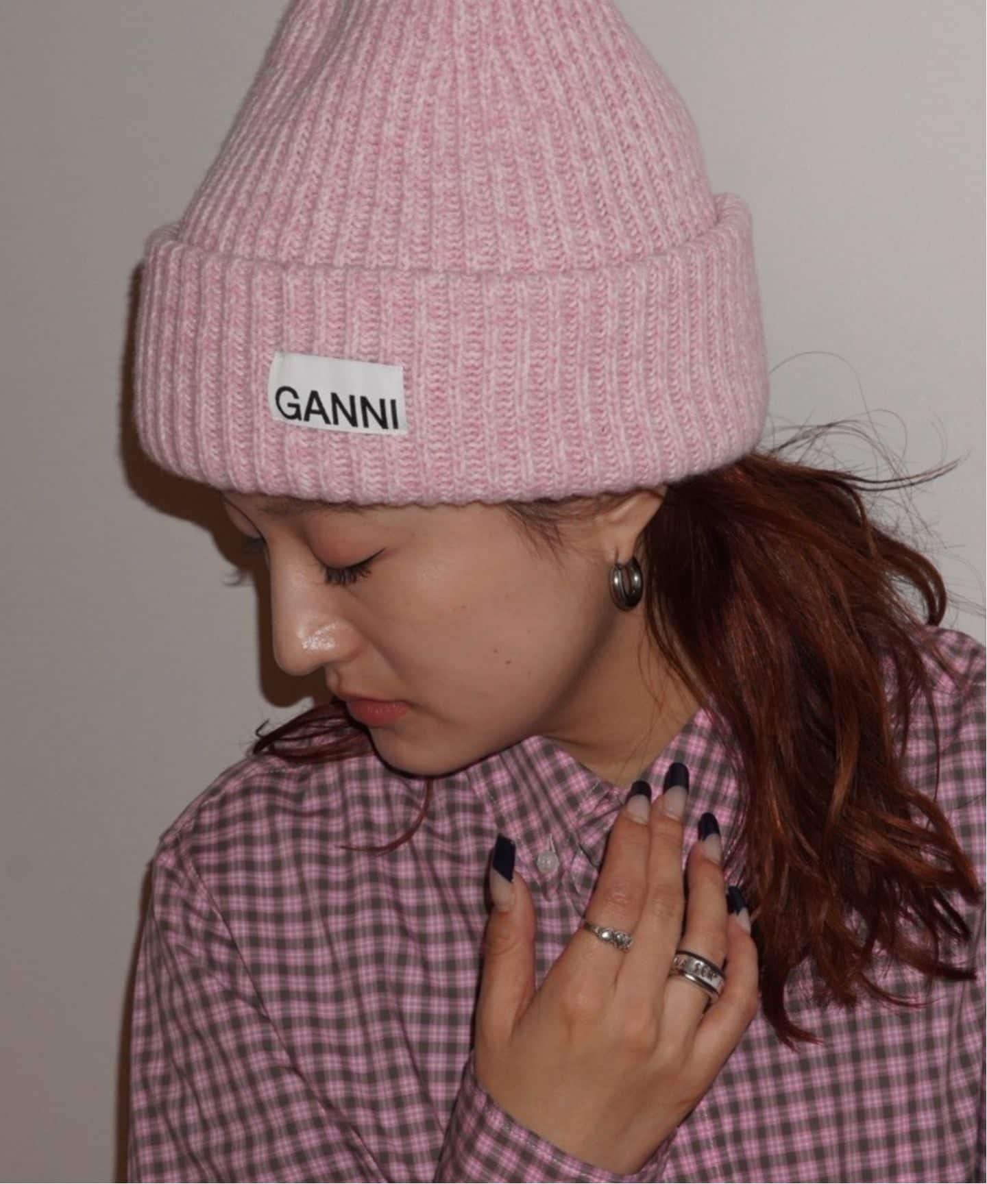 GANNI / ガニー Structured Rib Beanie（ニットキャップ
