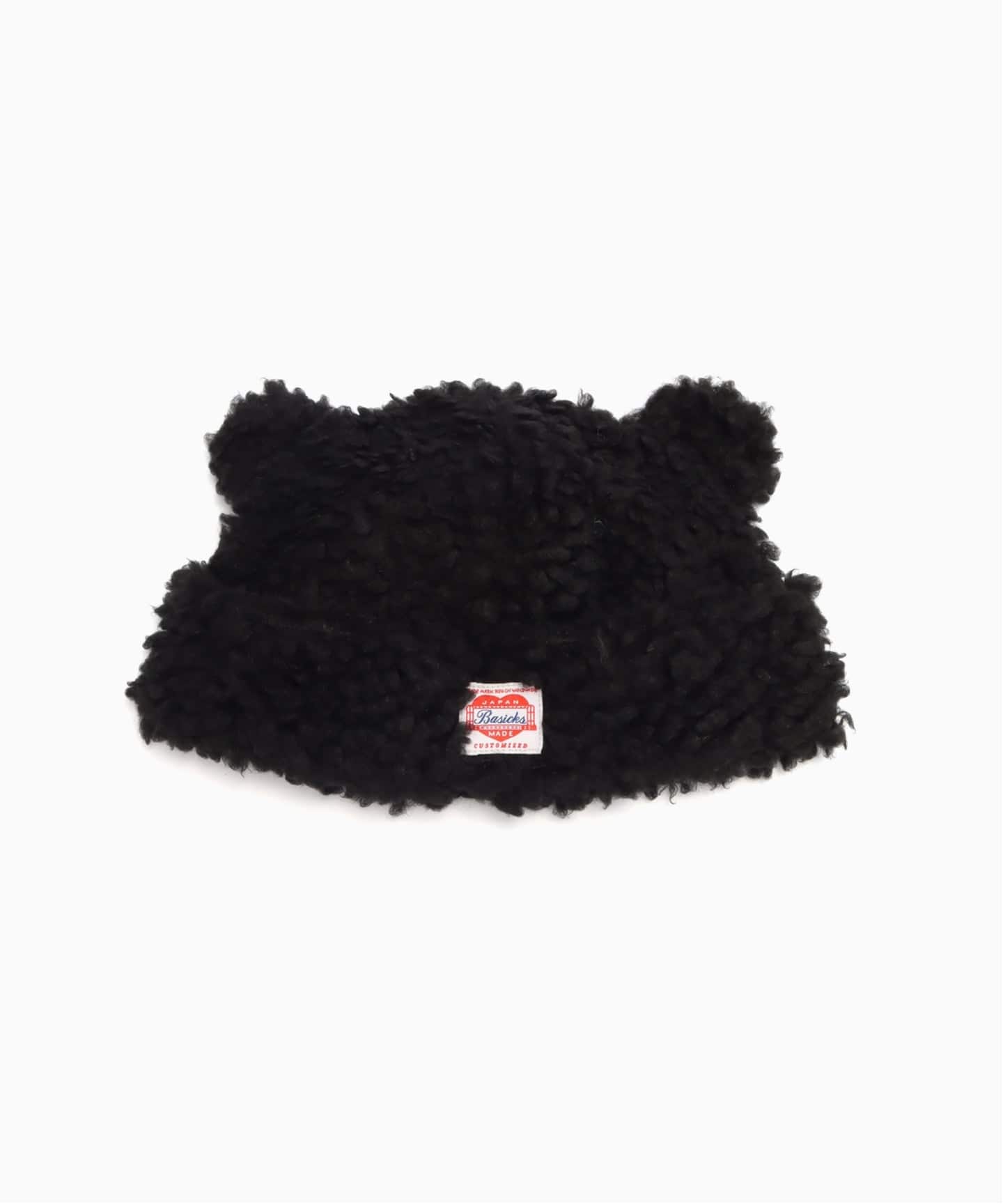 BASICKS Bear Beanie ブラック 25SS BASICKS / ベイシックス BEAR BEANIE（ニットキャップ・ビーニー