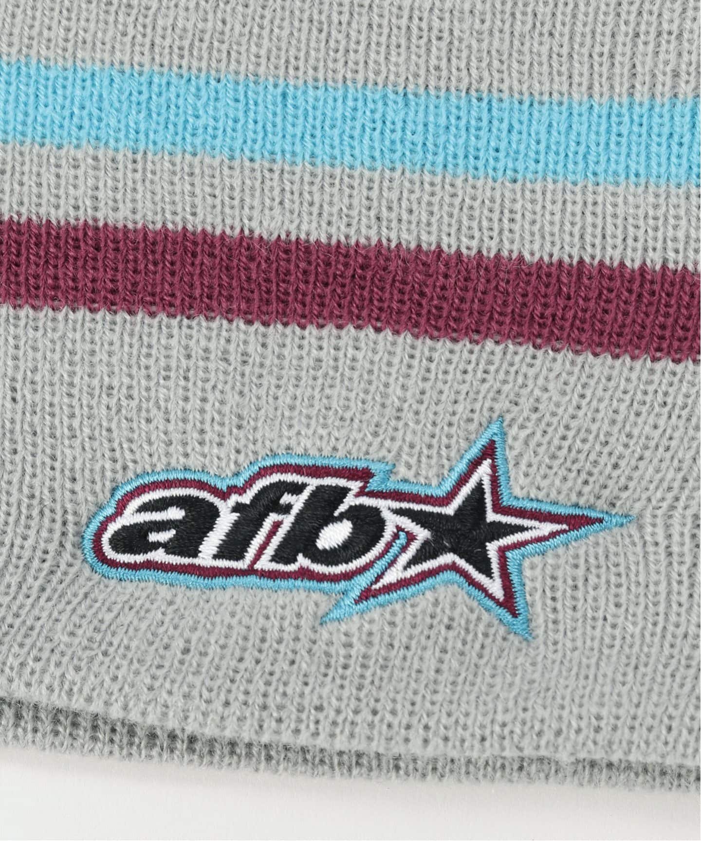 afbビーニー星 AFBニット帽 ビーニー ホワイト AFB/エーエフビー