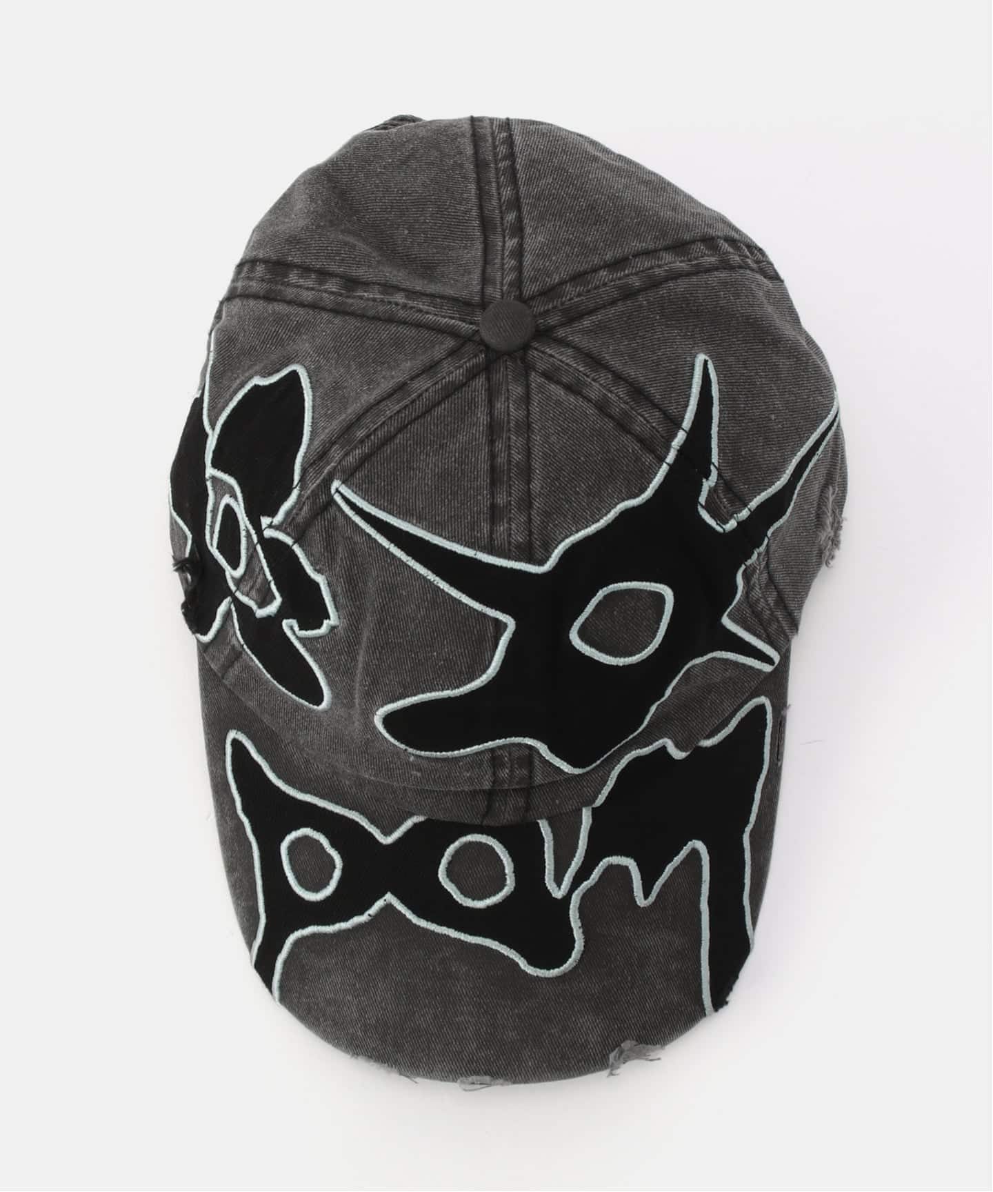 P.A.M/パム】LOCKE DENIM APPLIQUE BASEBALL CAP 10322-FDBK（キャップ