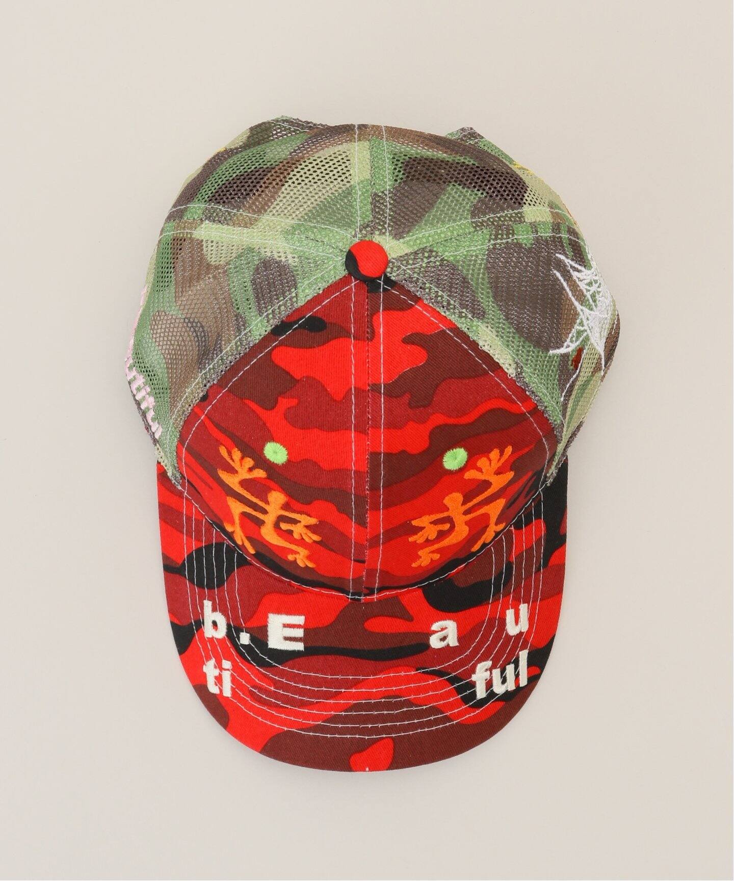 b.Eautiful/ビューティフル】 Biyu Trucker Hat C009- HT-001, 2/C008 