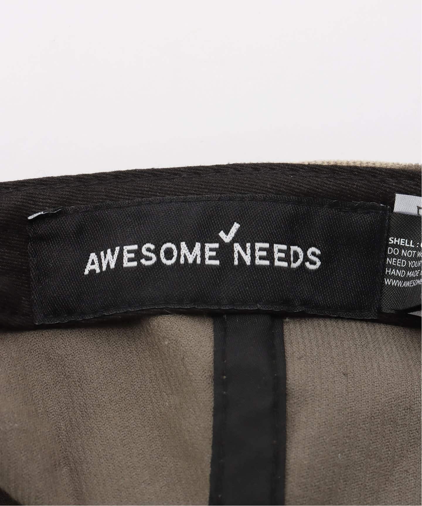 ◇匿名配送◇オーサムニーズ/AWESOME NEEDS BASIC AWESOME NEEDS / オーサムニーズ】 BASIC BALL CAP_RIBBON_CAMO