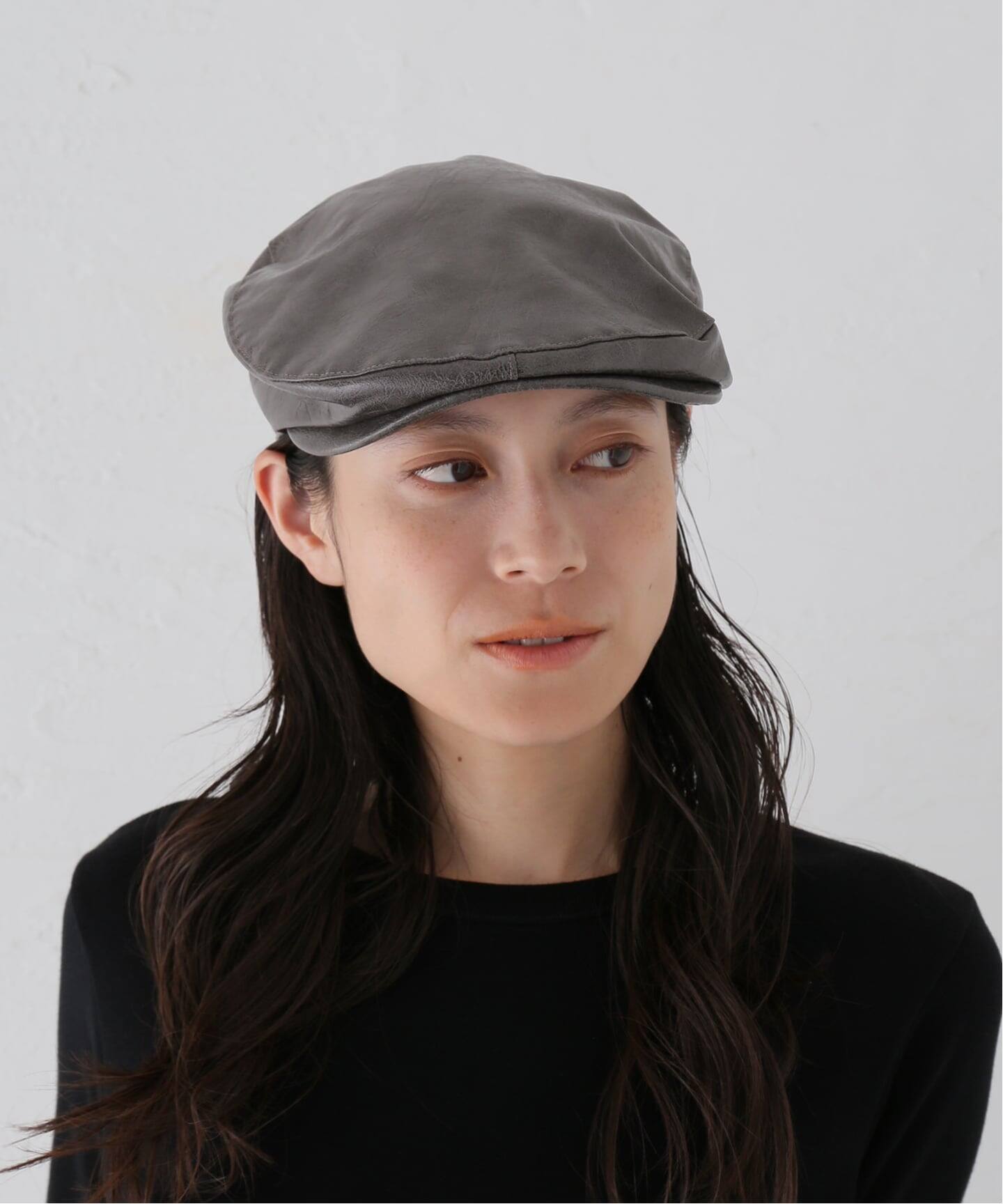 AWESOME NEEDS / オーサムニーズ】 CLASSIC HUNTING CAP_LEATHER