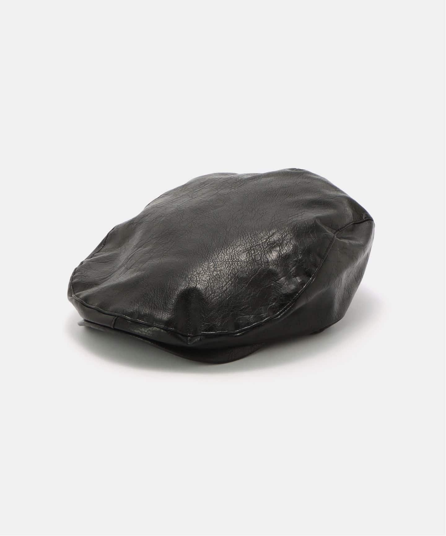 awesome needs風 ハンチング 韓国 ブラック AWESOME NEEDS / オーサムニーズ】 CLASSIC HUNTING CAP_LEATHER
