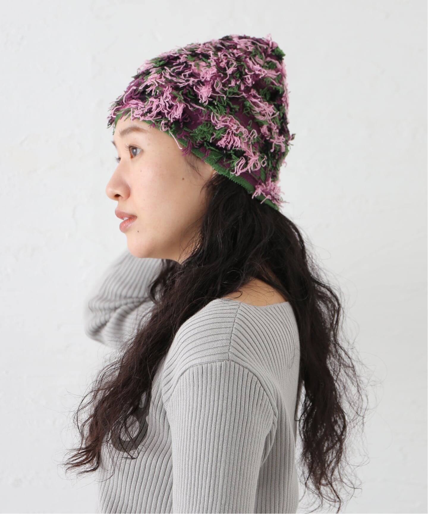 b.Eautiful/ビューティフル】b.e Camo Beanie C013-BN-005/006(ニット b.Eautiful/ビューティフル】b.e Camo Beanie C013-BN-005/006(ニット