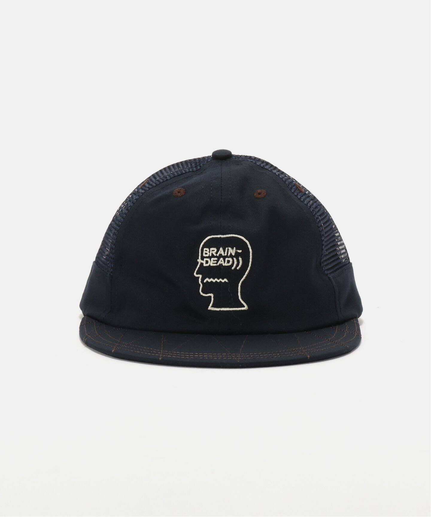 BRAIN DEAD ブレインデット　コーデュロイキャップ 黒 刺繍ロゴ ブレインデッド BRAIN DEAD アメリカ製 BB CAP ロゴ刺繍