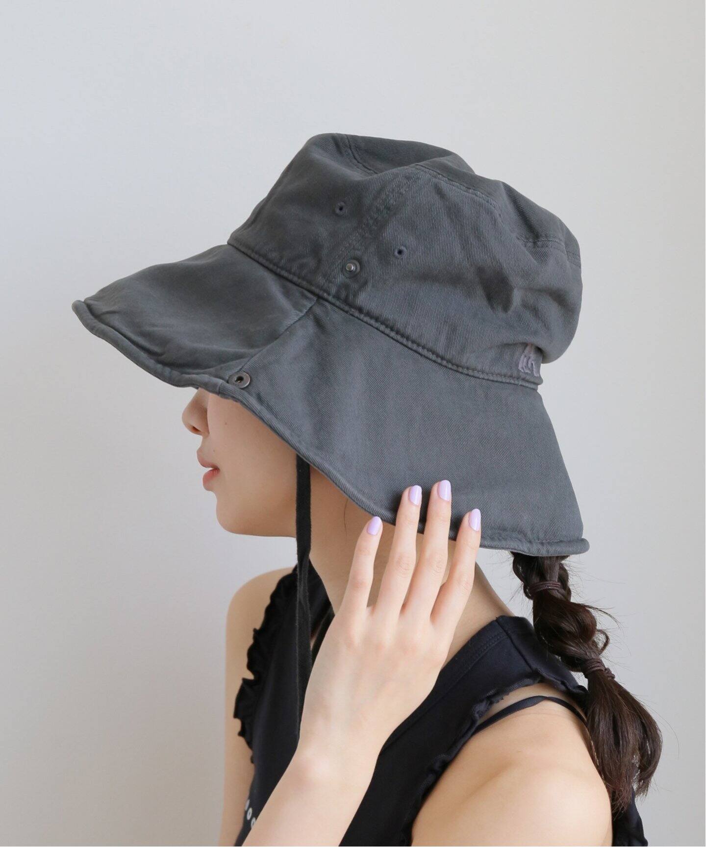 [OPEN YY]FOLDABLE WIDE BRIM ハット★新作・25SS★人気★韓国★ FOLDABLE WIDE BRIM HAT（ハット）｜OPEN Yy（オープンワイワイ
