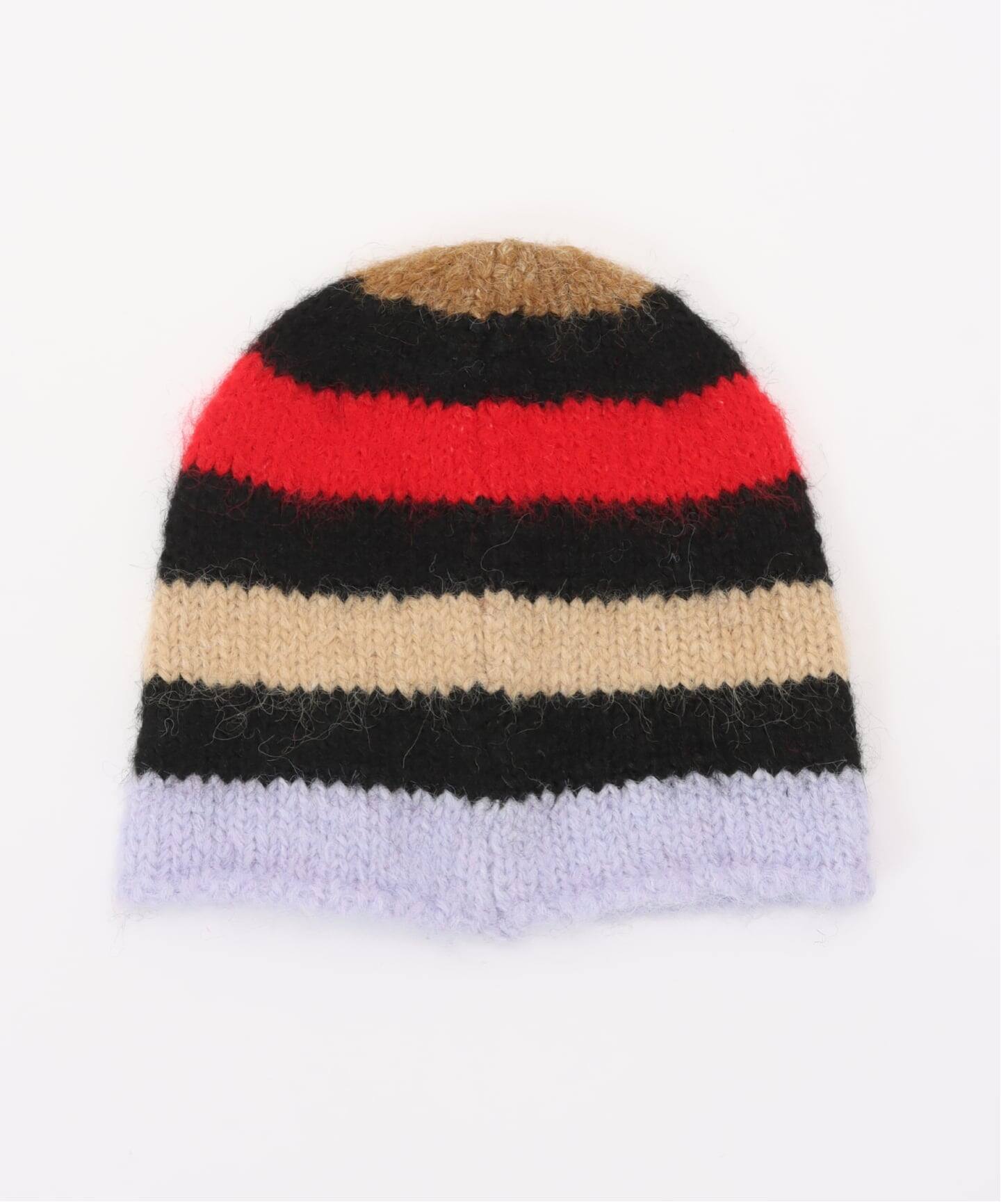 ARIES / アリーズ】 Brushed Stripe Beanie（ニットキャップ・ビーニー