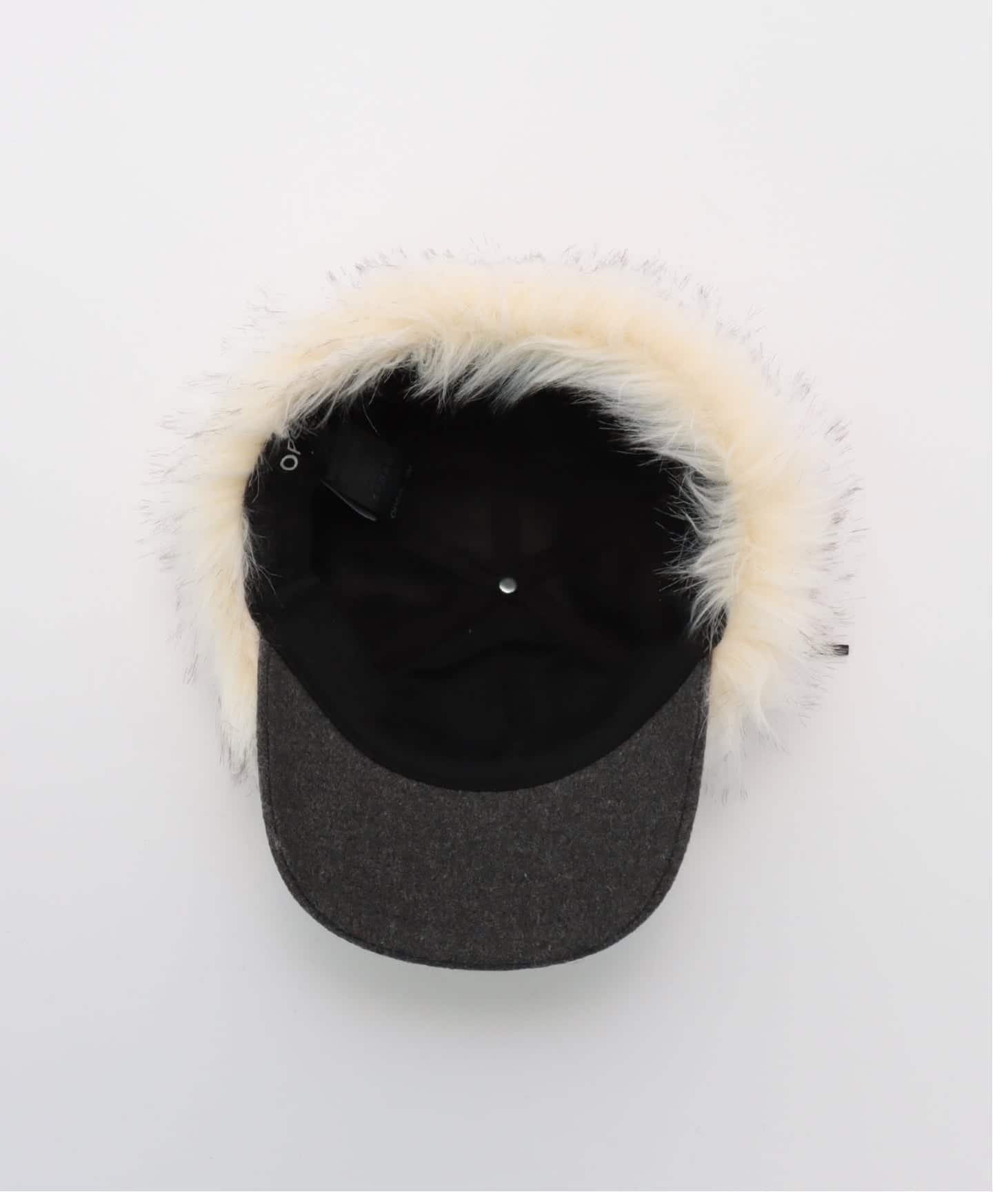 OPEN YY / オープンワイワイ】 Woven FAUX FUR EARFLAP CAP