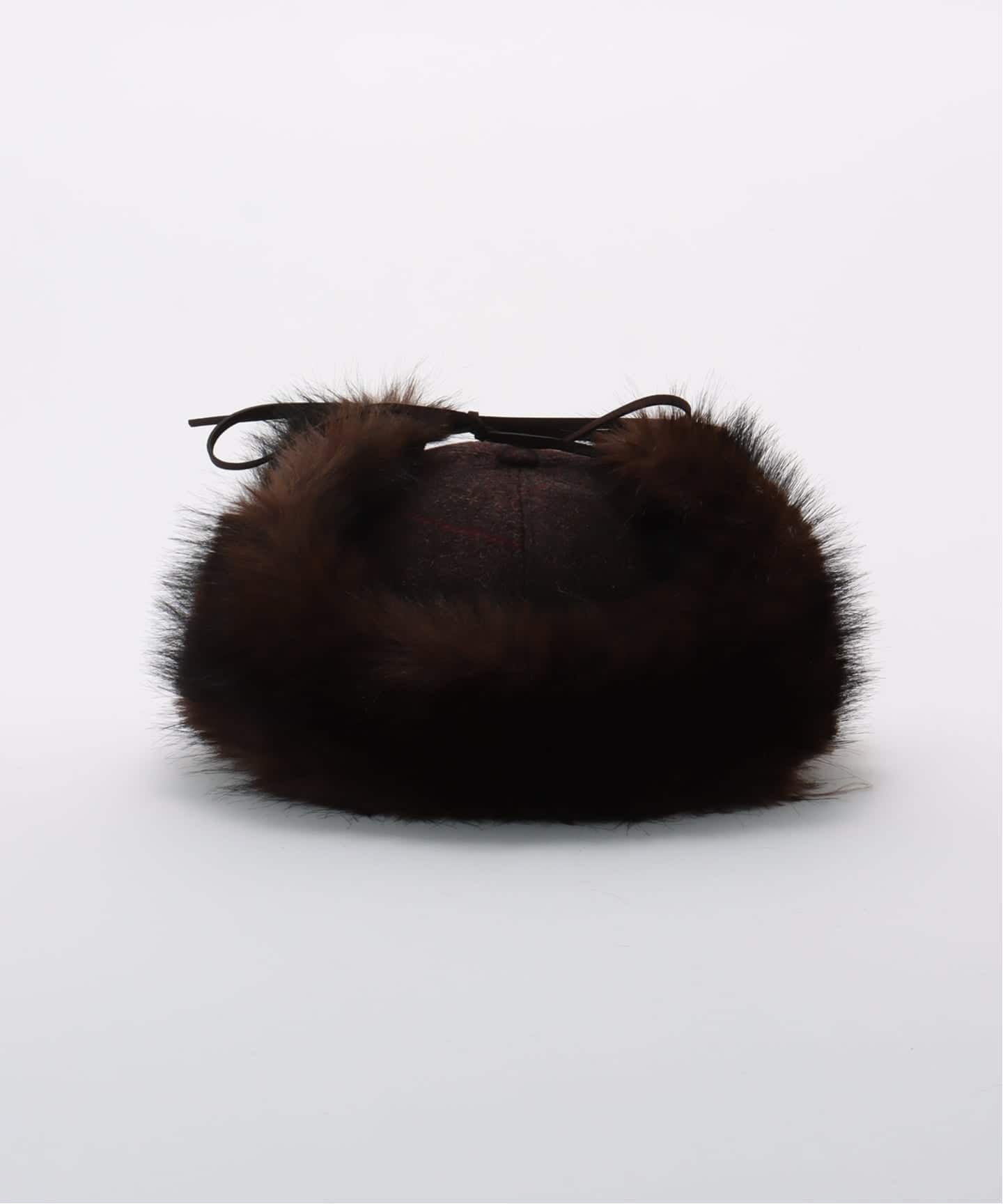 OPEN YY / オープンワイワイ】 Woven FAUX FUR EARFLAP CAP