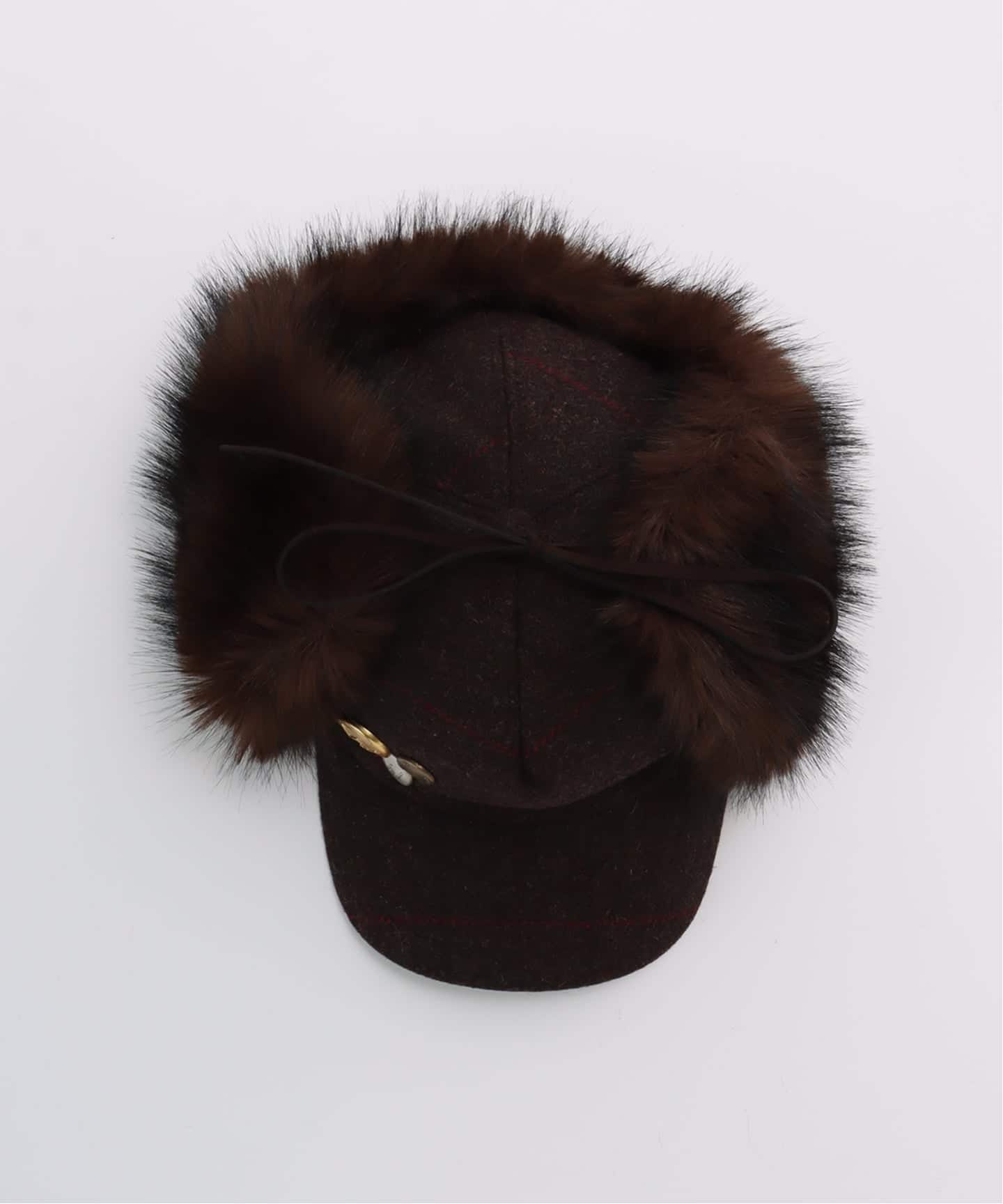 帽子 Open Yy Faux Fur Corduroy Earflap Cap Open YY - Faux Fur Corduroy Earflap Cap | HBX - Globally