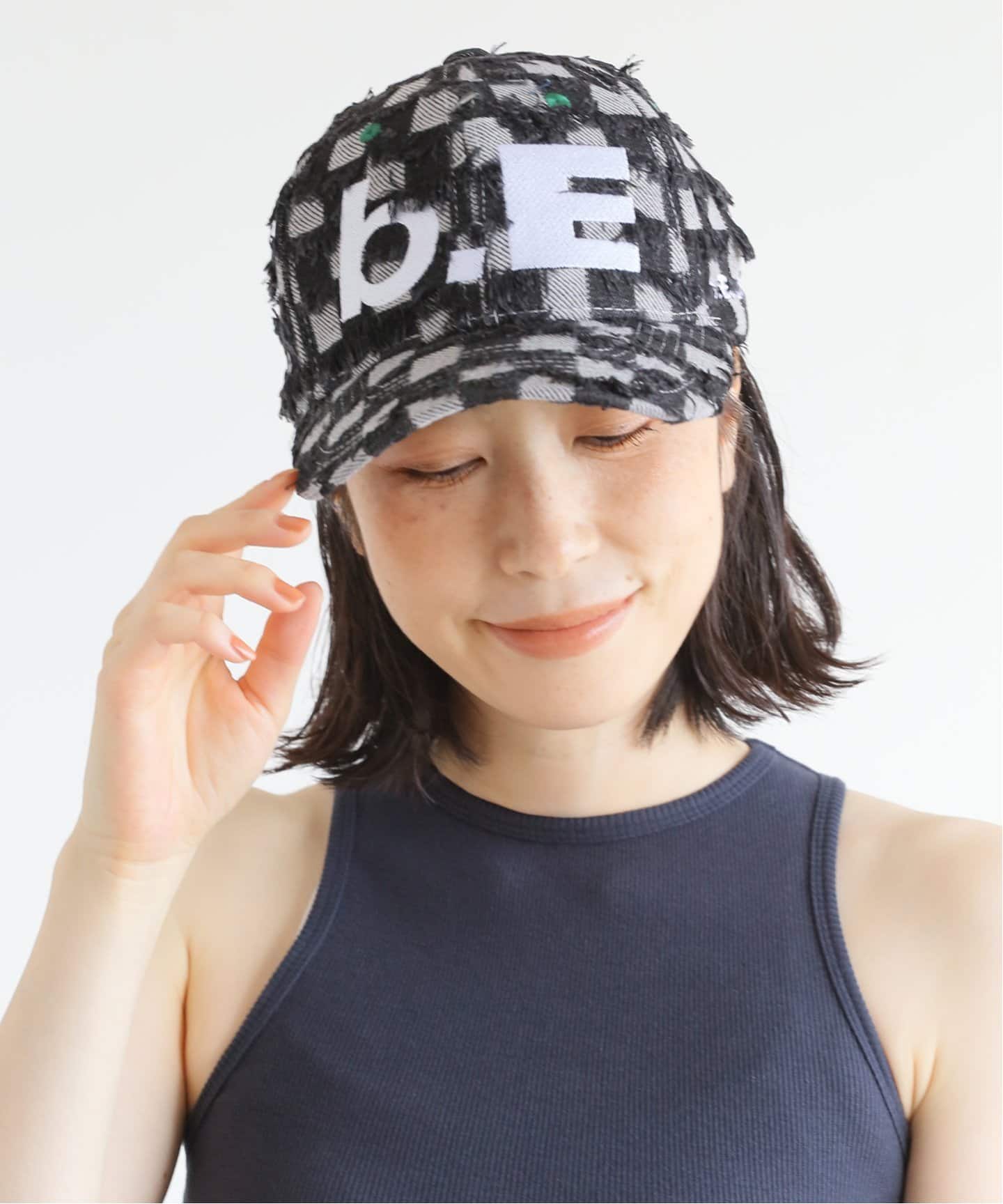 b.Eautiful/ビューティフル】 Hat B002-HT-016（ブラック）（キャップ