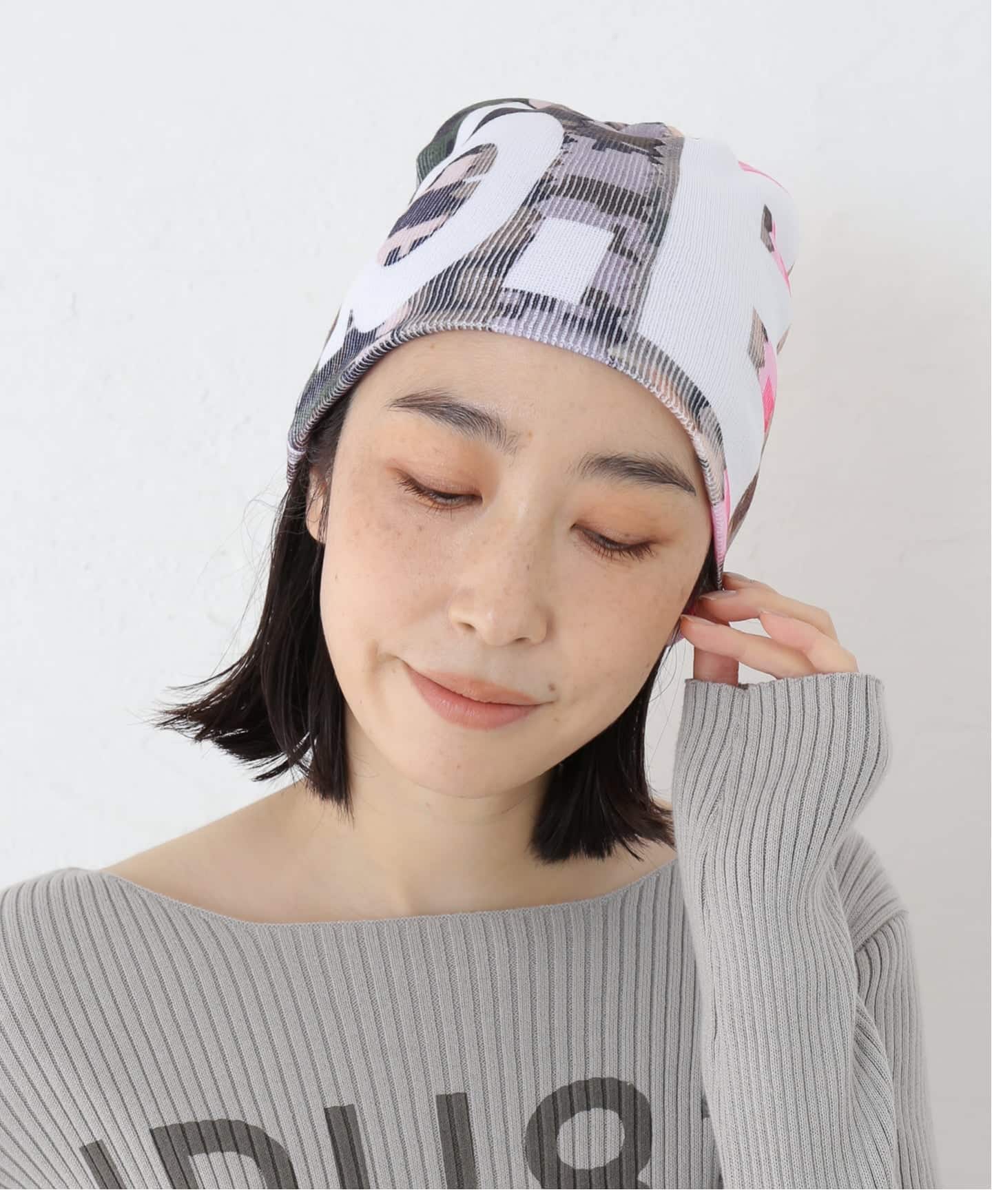 b.Eautiful/ビューティフル】Swatch Camo Beanie C009-BN-004（ニット