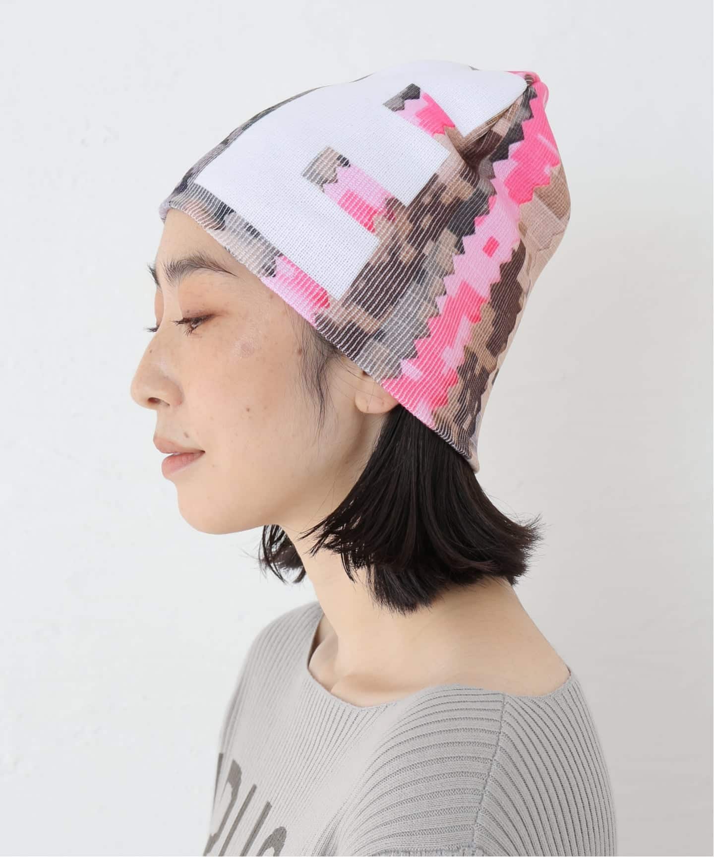 b.Eautiful/ビューティフル】Swatch Camo Beanie C009-BN-004（ニット