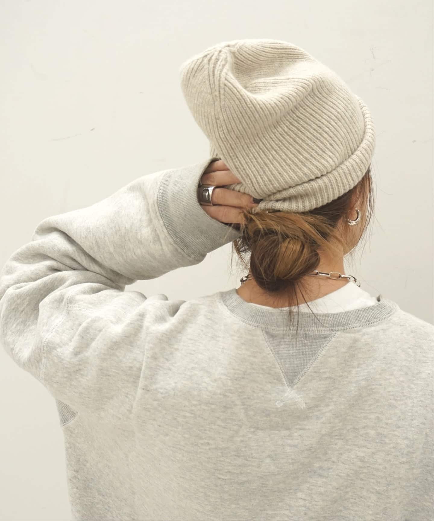 ARMEN】WOOL/CASHMERE 1*1 RIB STITCH WATCH（ニットキャップ