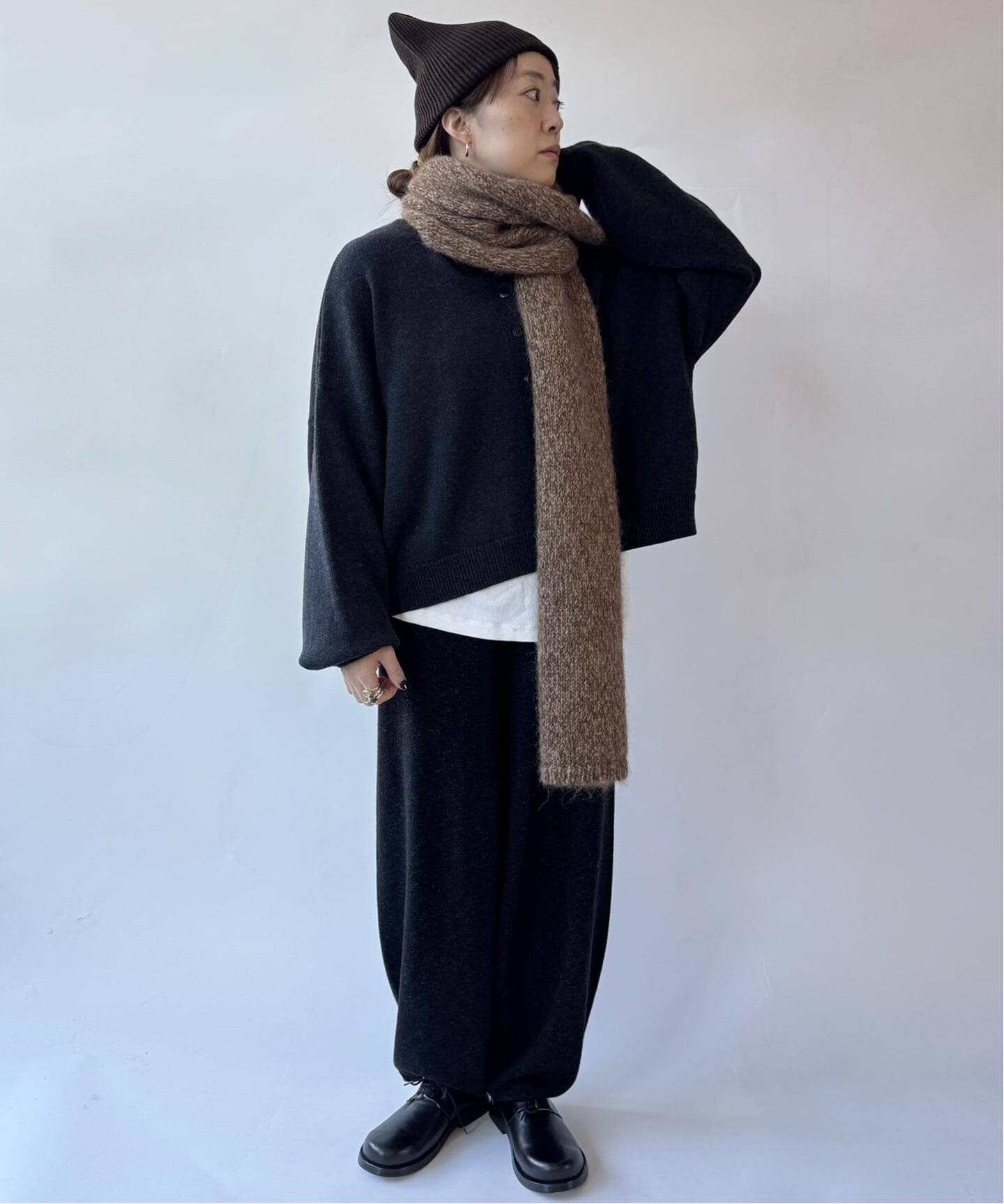 ARMEN】WOOL/CASHMERE 1*1 RIB STITCH WATCH（ニットキャップ