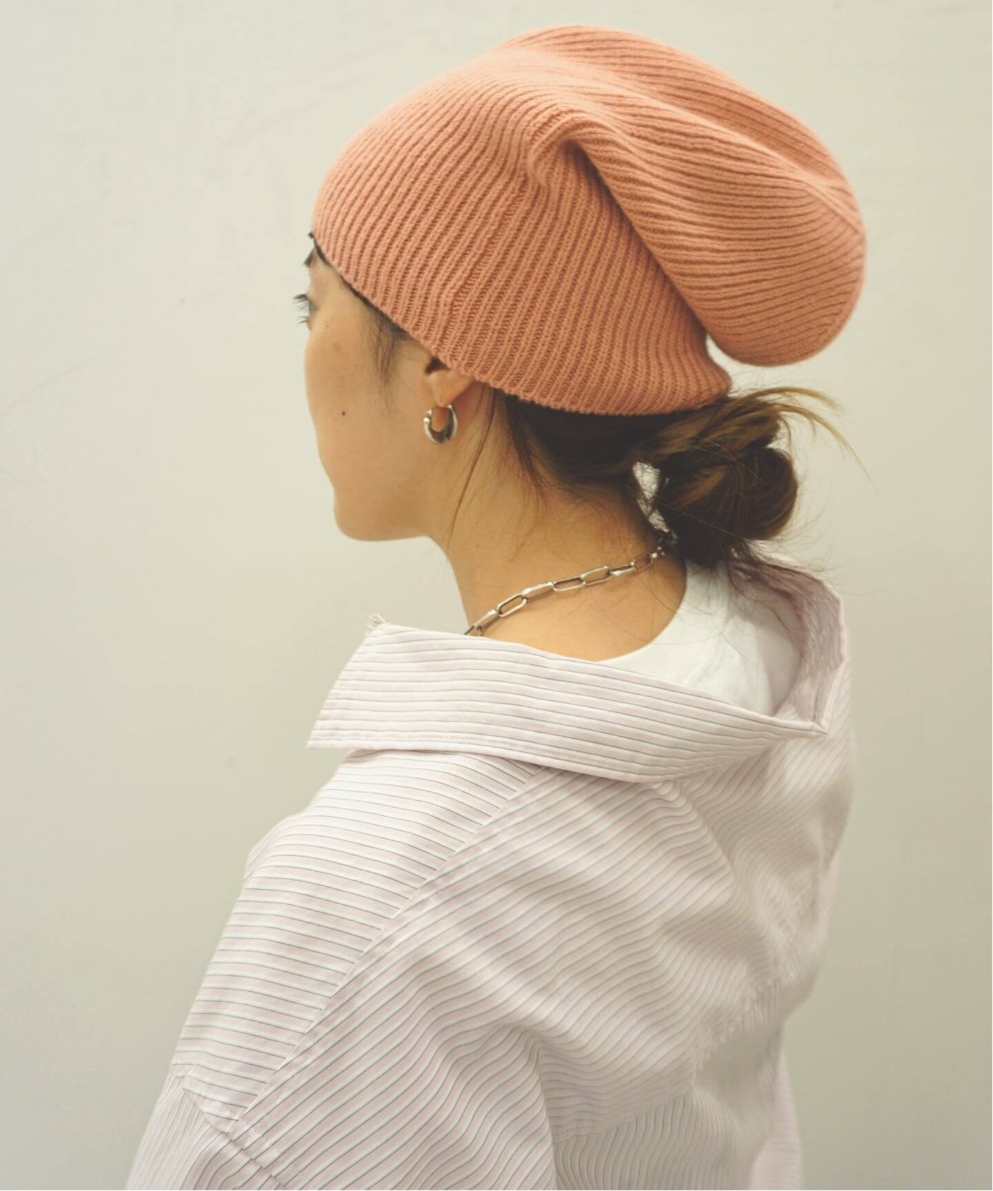 ARMEN】WOOL/CASHMERE 1*1 RIB STITCH WATCH（ニットキャップ