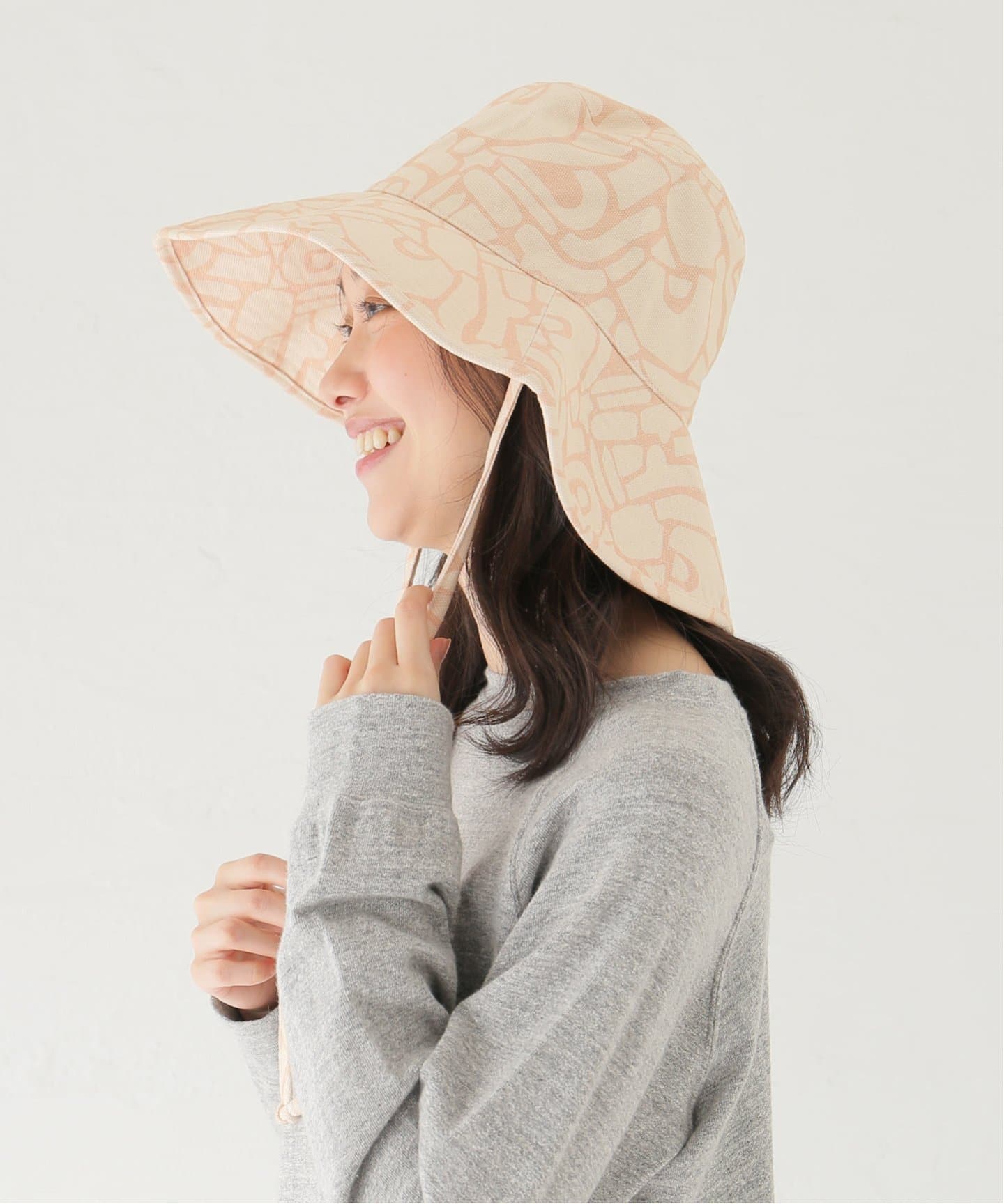 人気新品入荷 Lack バケットハット フラワーパターン Color of 帽子