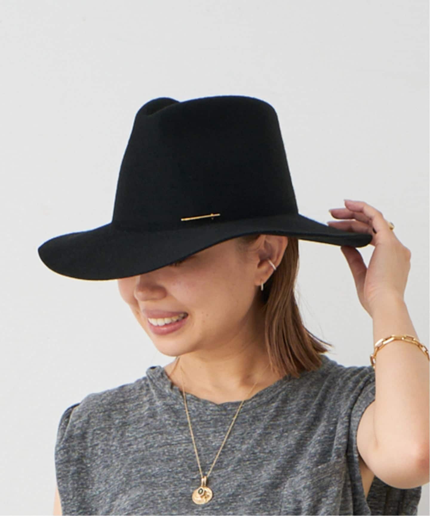 新品 ドゥーズィエムクラス JANESSA LEONE HAT ハット JANESSA LEONE/ジャネッサ レオーネ】RILEY（ハット）｜Deuxieme