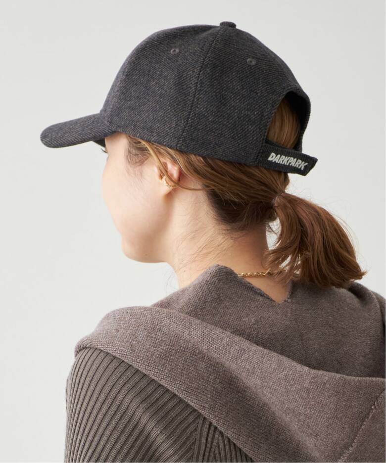 DARKPARK/ダークパーク】EMBROIDERED WOOL BASEBALL CAP（キャップ 