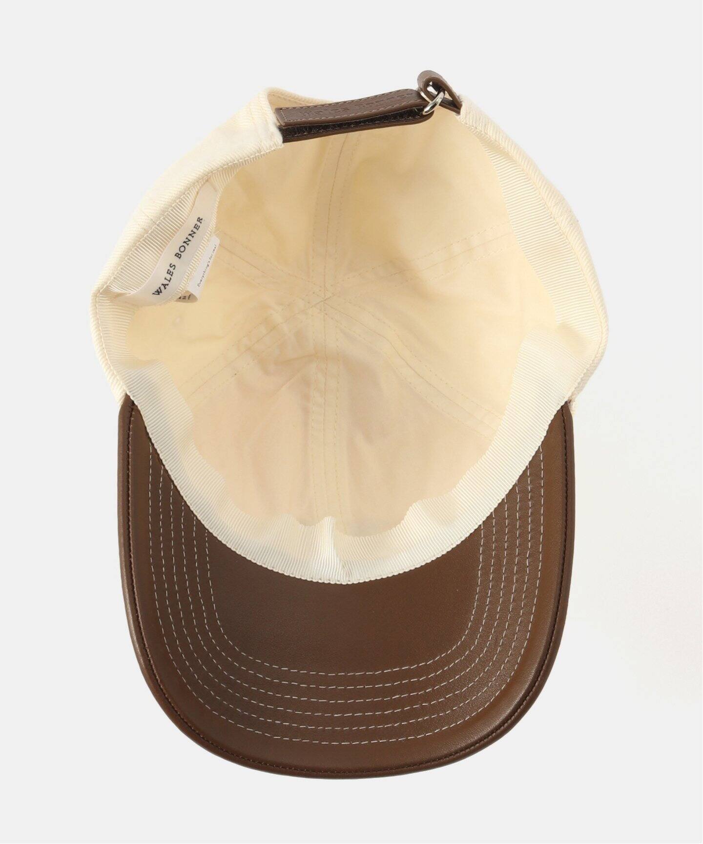 wales bonner オリジナルキャップ アイボリー/ブラウン ORIGINAL CAP｜WALES BONNER｜ACCESSORIES（アクセサリー）｜【公式