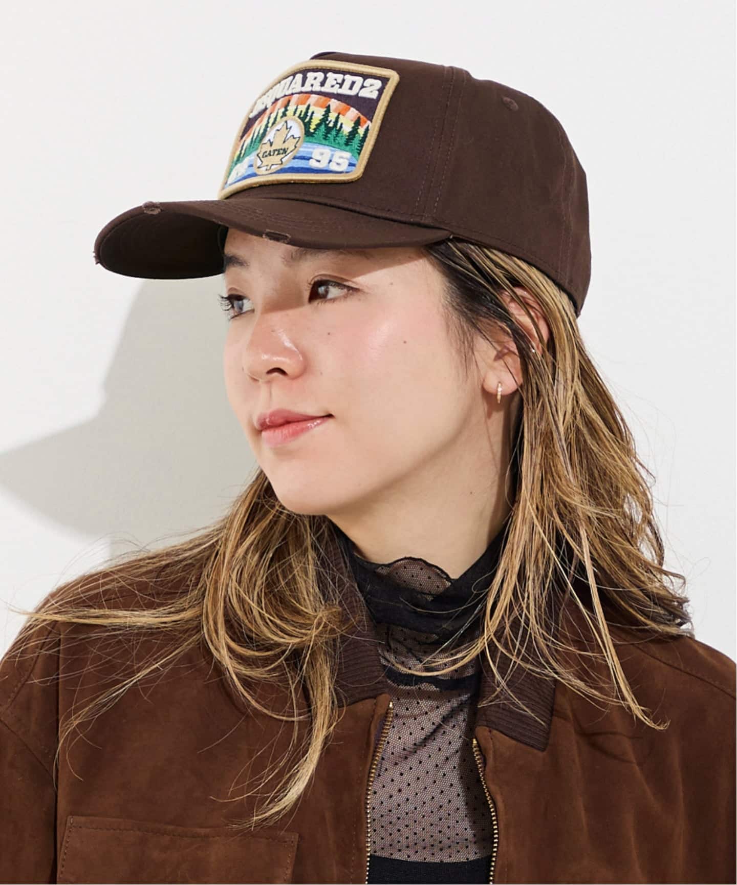 DSQUARED2/ディースクエアード】 Canadian Patch Cap（キャップ）｜L